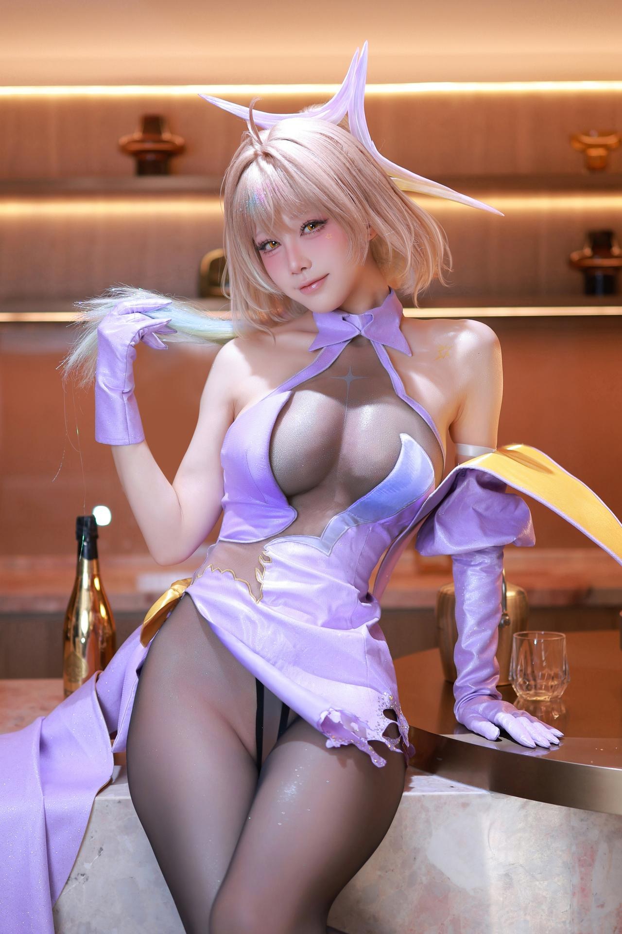 [Cosplay] Shuimiao Aqua - NIKKE Goddess of Victory Anis Super Star Starlight Cosplay Photo Set 54P