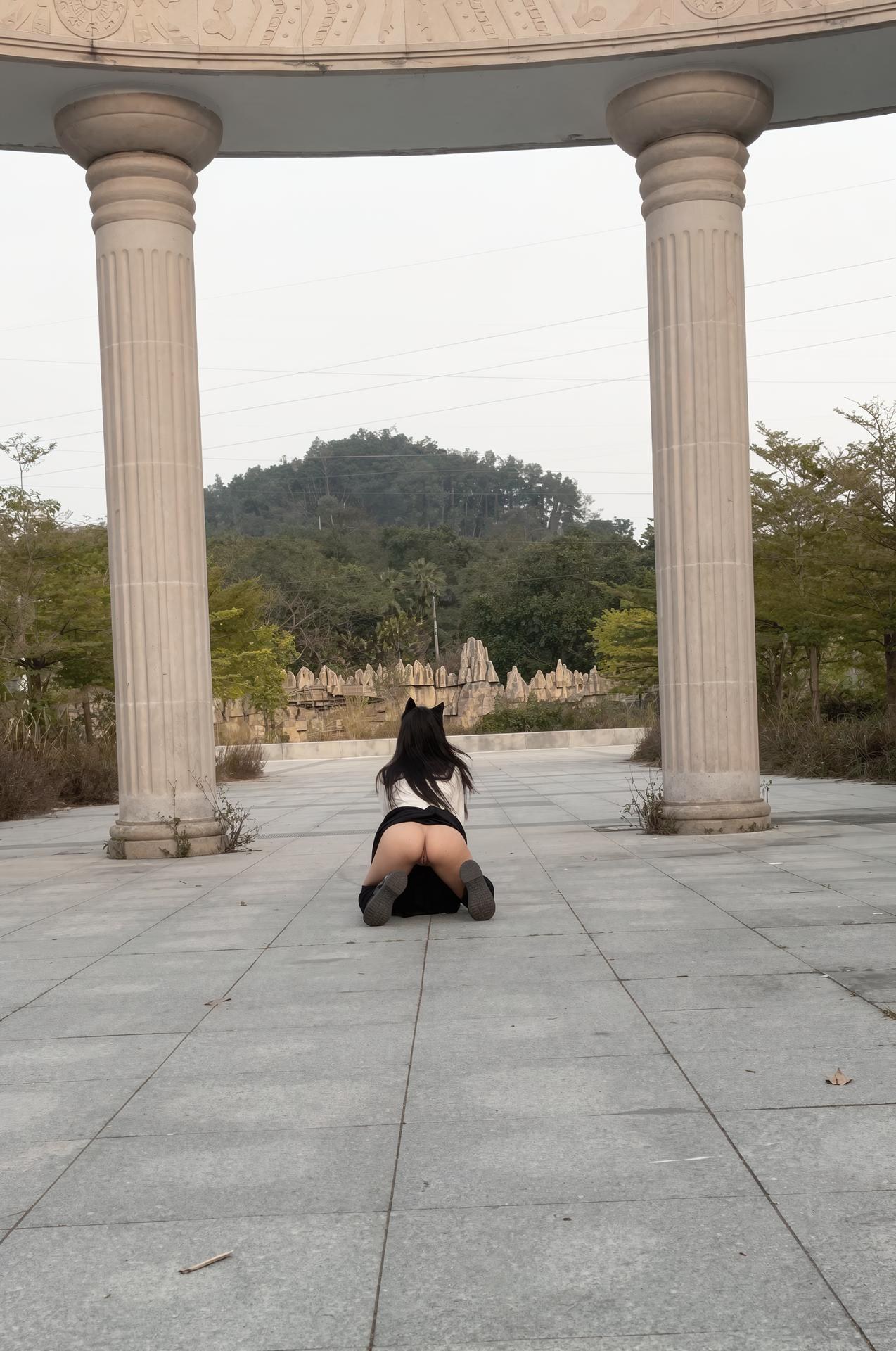 [private room] XiaoQQ Diary - Outdoor Exposure Set ชุดภาพคอสเพลย์ 37P58V