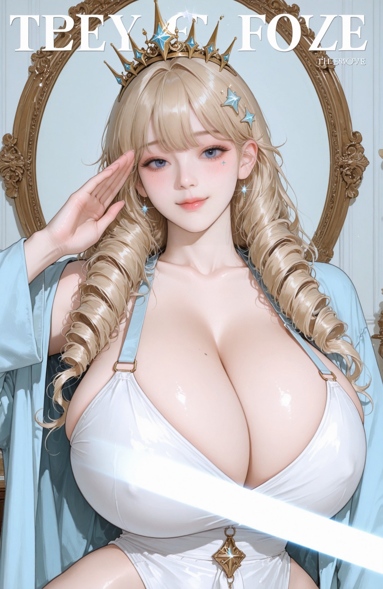 AI Generated Anime Girl - Goddess of Victory NIKKE Crown แกลเลอรี AI explicit nude detail 91P