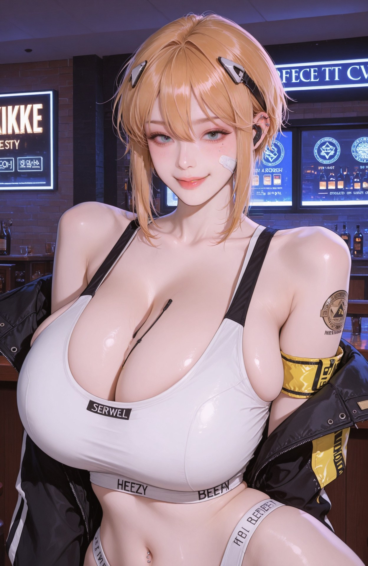 AI Generated Anime Girl - 胜利女神NIKKE maxwell (nikke )：紧身衣湿身露穴 107P