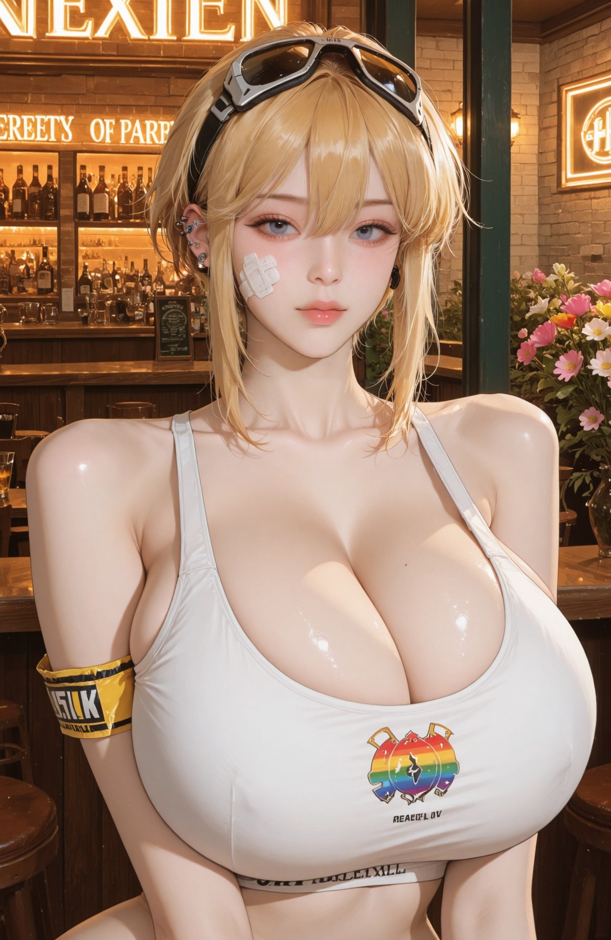 AI Generated Anime Girl - 胜利女神NIKKE maxwell (nikke )：紧身衣湿身露穴 107P