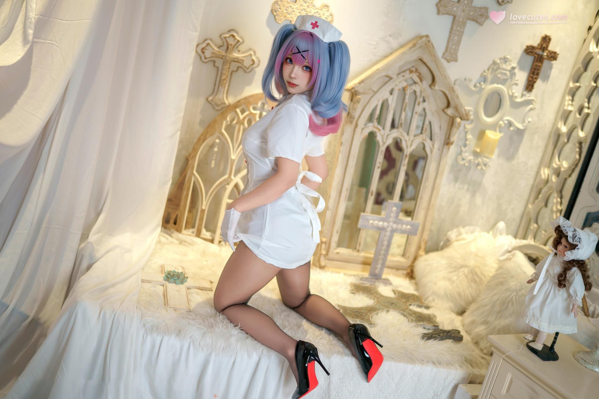 [photo set] Bangni Bunny - Rabbit Hole Nurse ชุดภาพคอสเพลย์ 86P9V