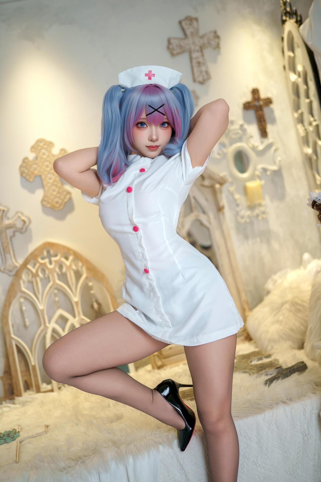 [photo set] Bangni Bunny - Rabbit Hole Nurse ชุดภาพคอสเพลย์ 86P9V