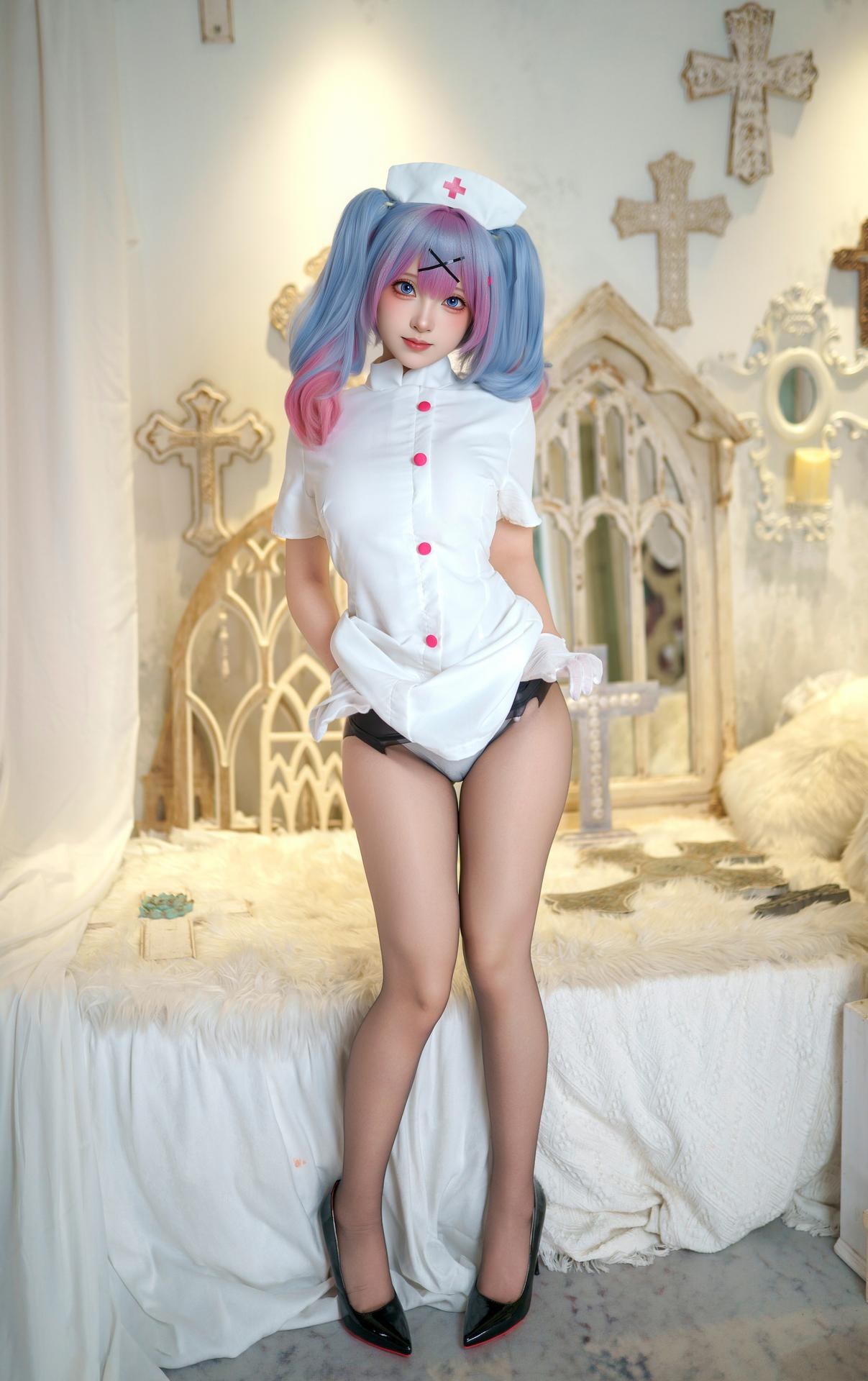 [photo set] Bangni Bunny - Rabbit Hole Nurse real-person photo set 86P9V