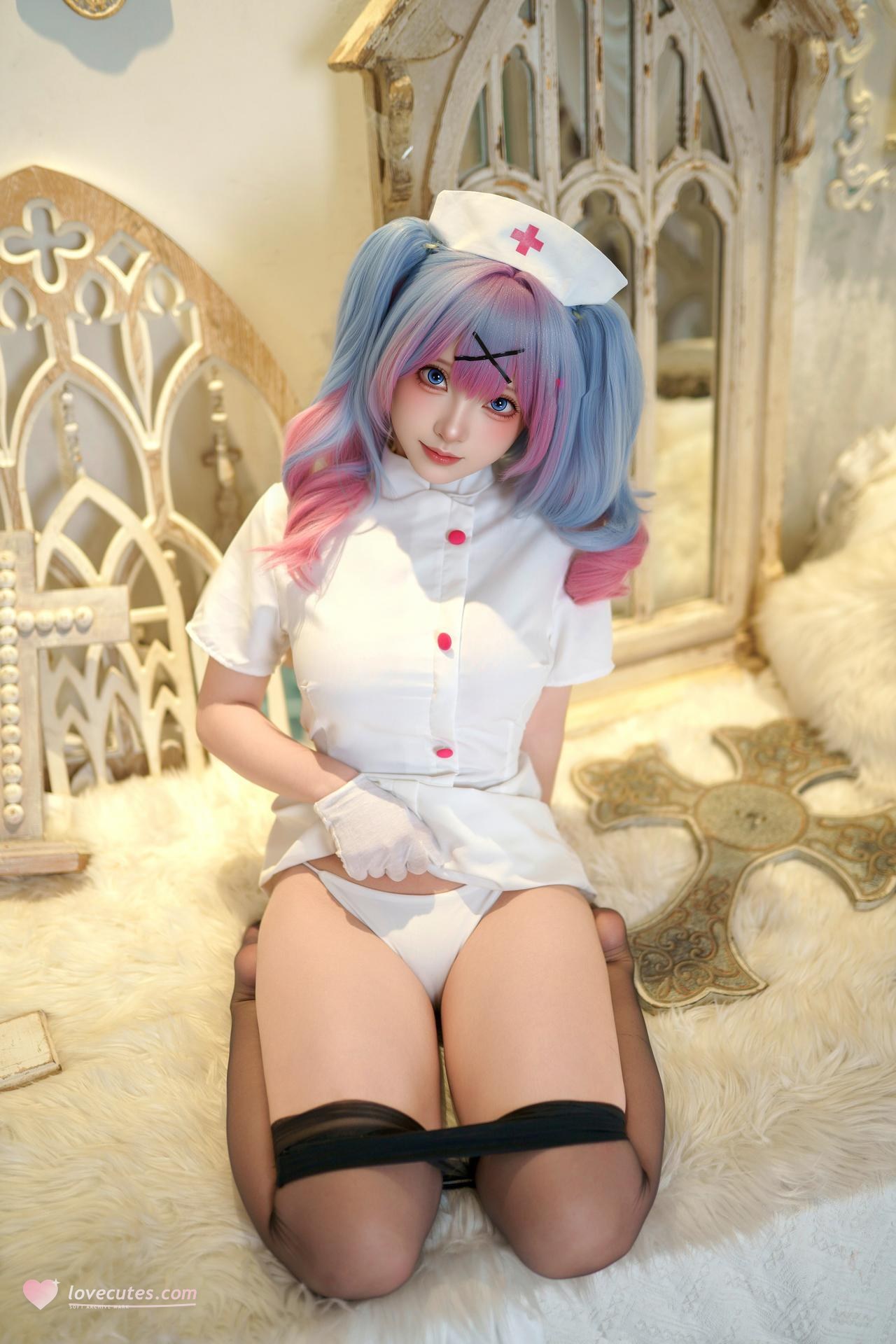 [photo set] Bangni Bunny - Rabbit Hole Nurse real-person photo set 86P9V