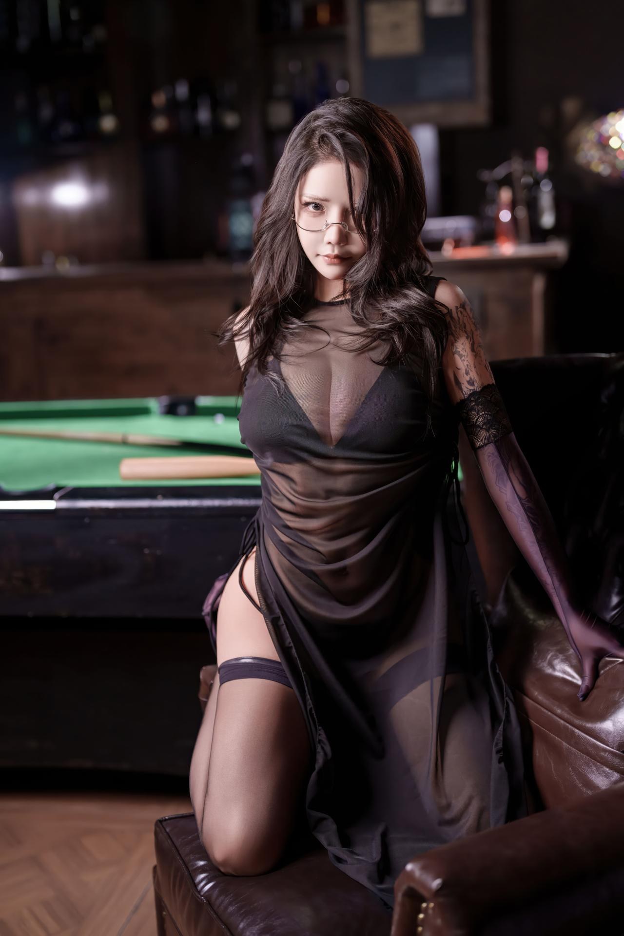 [寫真] 抱走莫子aa - 黑色心情：美腿大尺度 55P1V