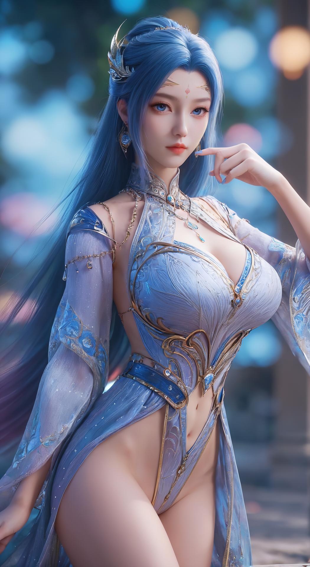 AI Porn - 斗罗大陆 唐舞桐：蓝发仙女露穴成人向圖集 276P