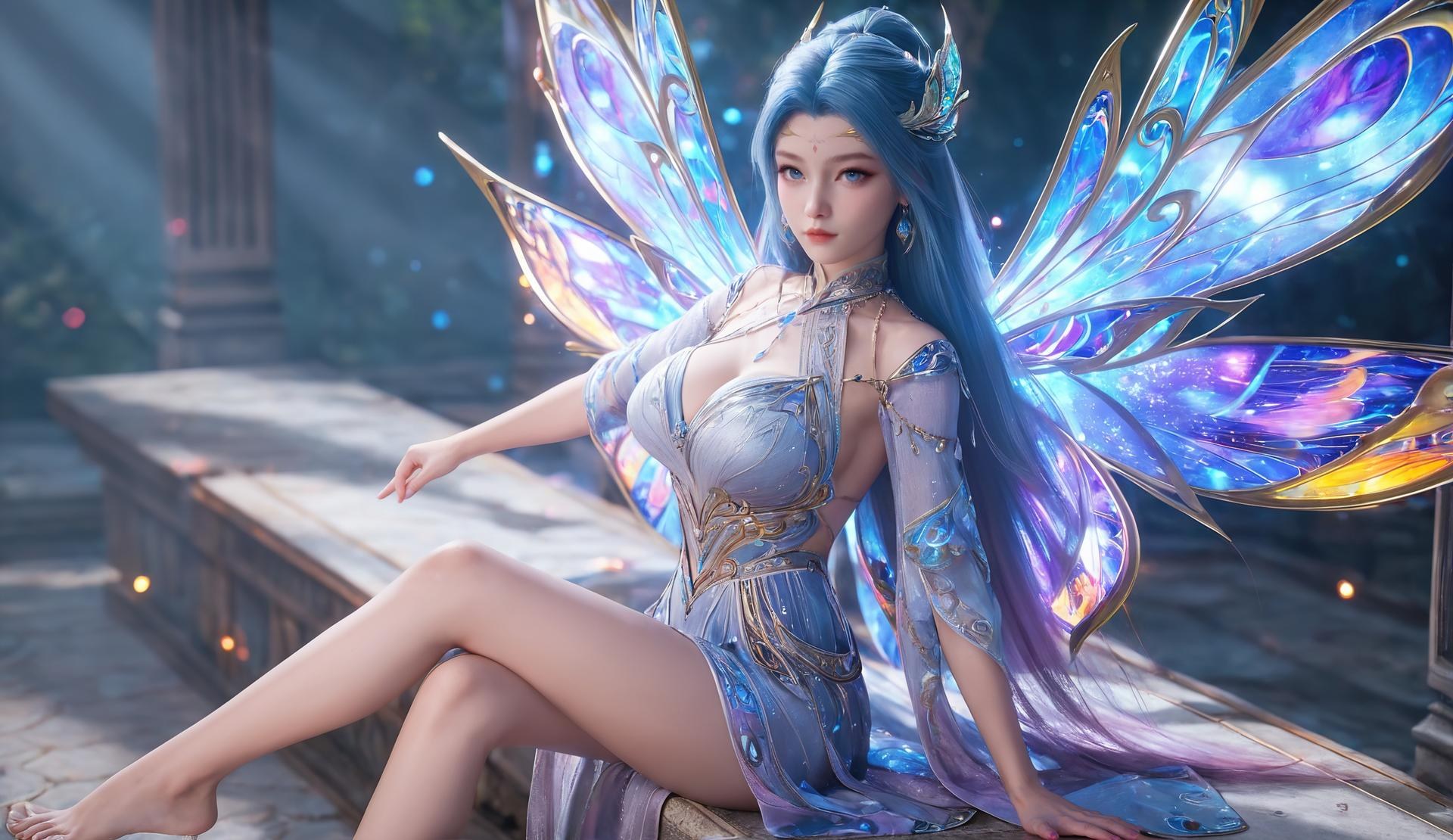AI Porn - 斗罗大陆 唐舞桐：蓝发仙女露穴成人向图集 276P
