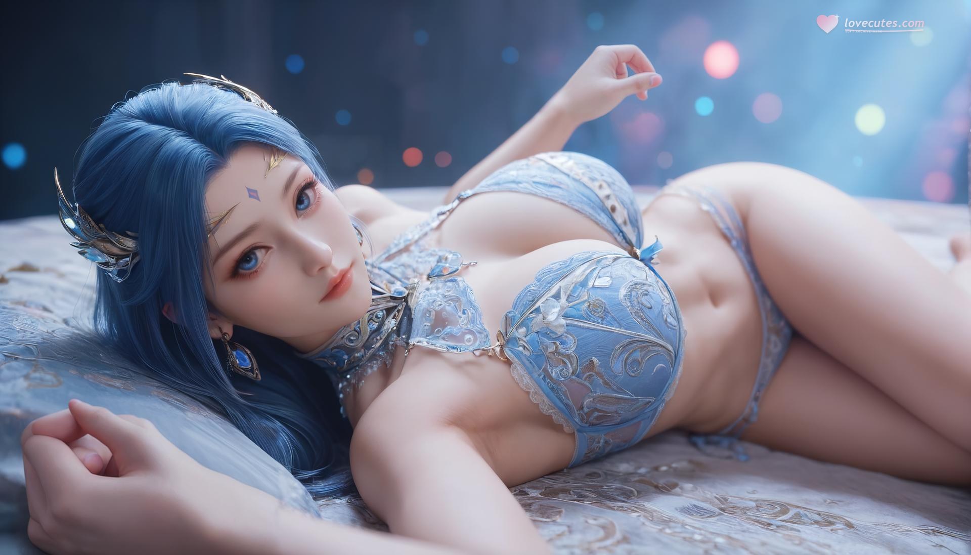 AI Porn - 斗罗大陆 唐舞桐：蓝发仙女露穴成人向图集 276P