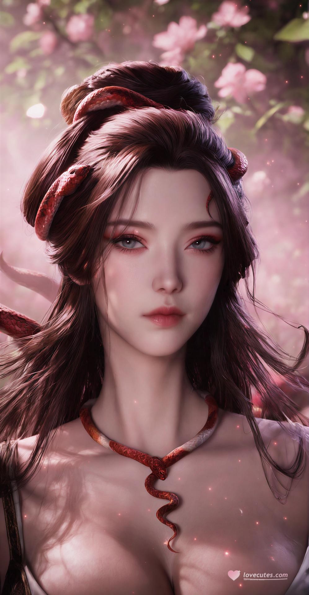 AI Porn - 龍嬌男：森林蛇紋古裝露點圖集 162P