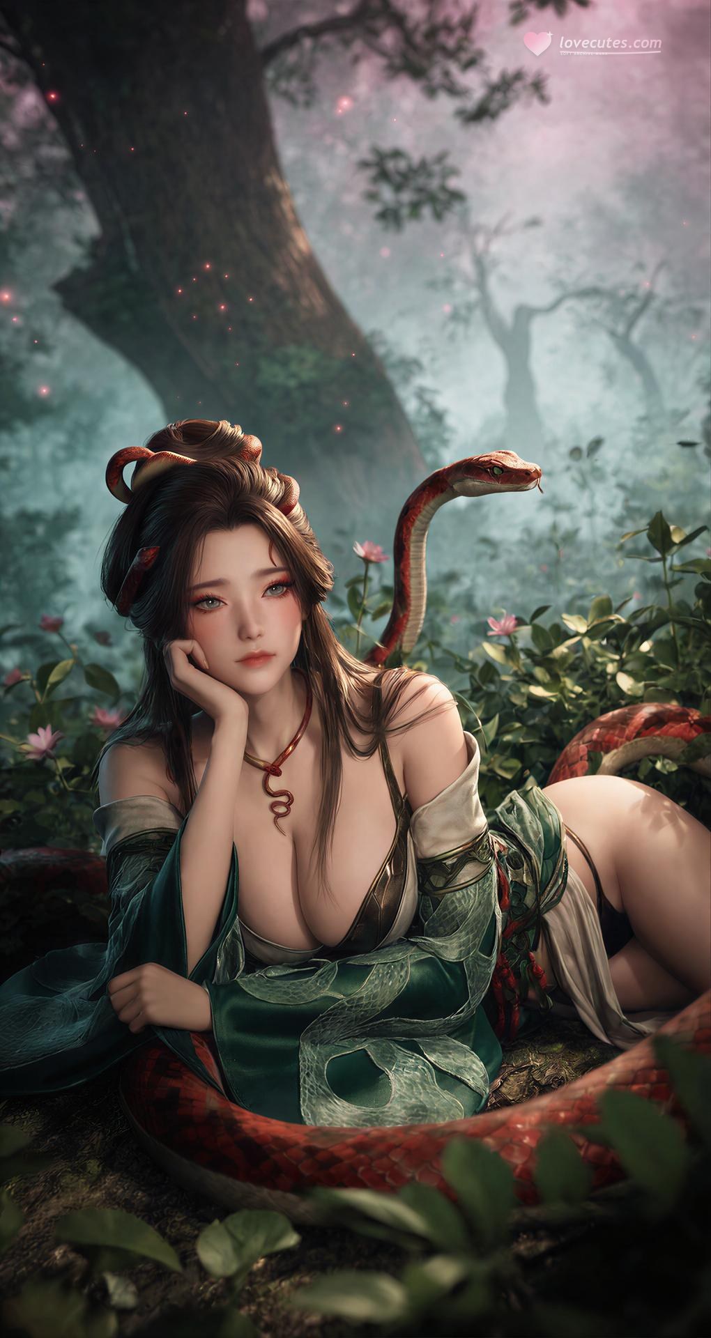 AI Porn - Long Jiaonan ป่า ชุดลายงู รายละเอียดผู้ใหญ่ ฉากป่า ชุดลายงู และรายละเอียดเปลือยอก แกลเลอรี AI 162P