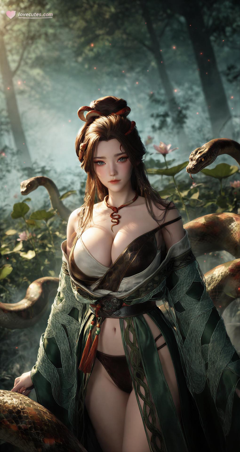 AI Porn - Long Jiaonan ป่า ชุดลายงู รายละเอียดผู้ใหญ่ ฉากป่า ชุดลายงู และรายละเอียดเปลือยอก แกลเลอรี AI 162P
