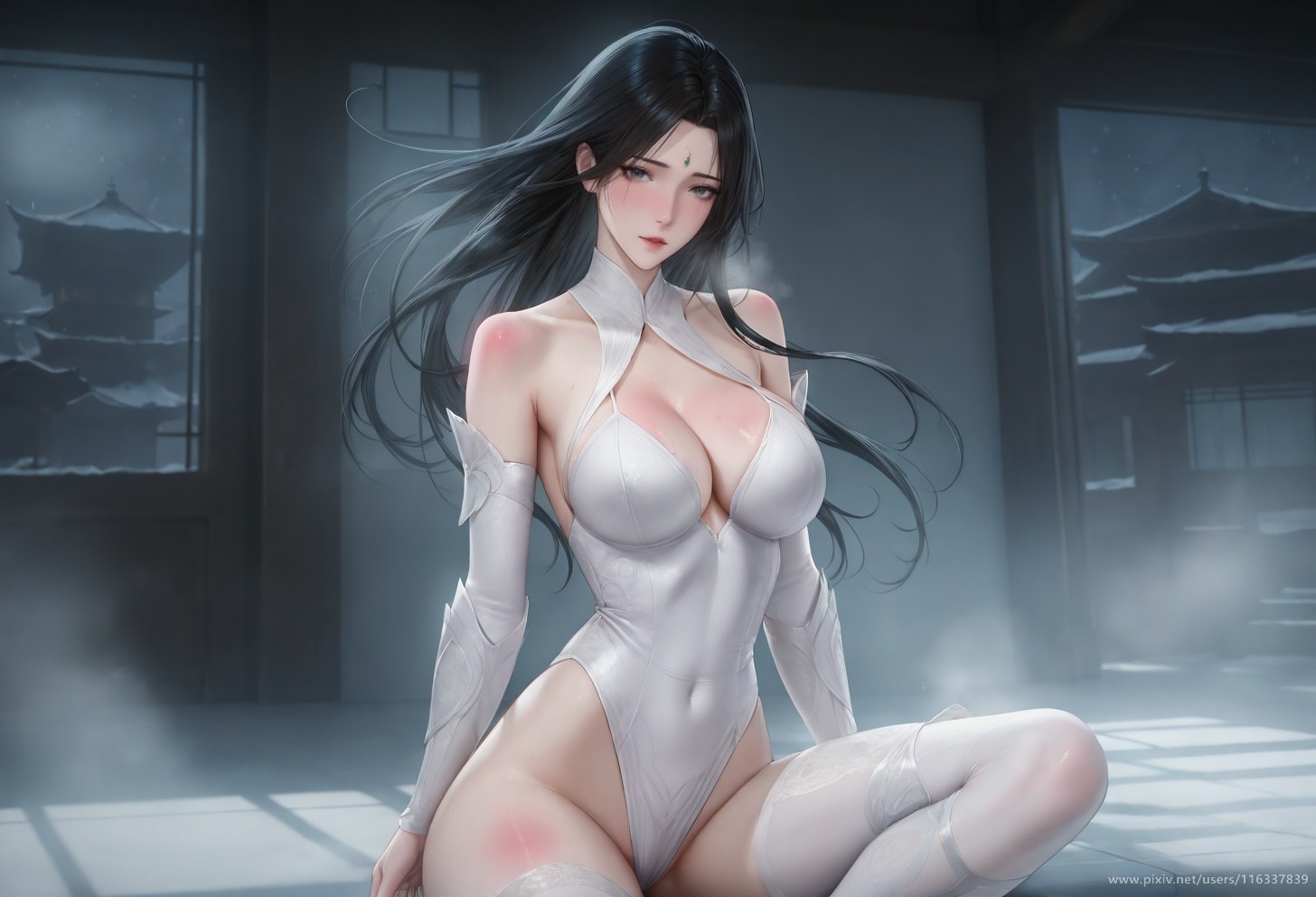 AI Porn - 裴：白衣黑丝擦边露点成人向圖集 139P