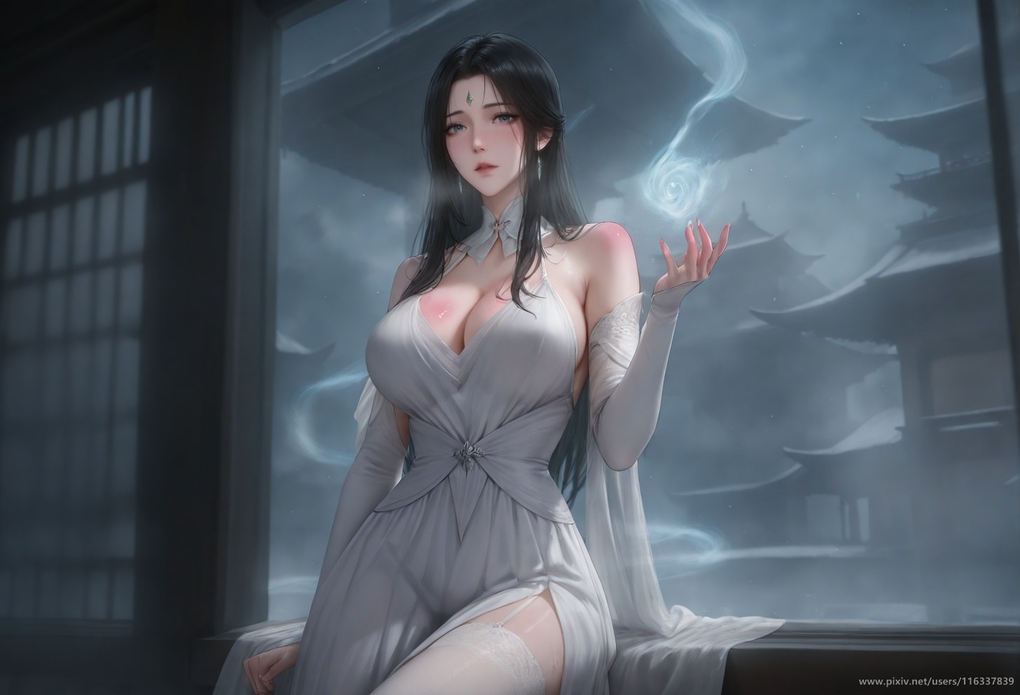 AI Porn - 裴：白衣黑丝擦边露点成人向圖集 139P