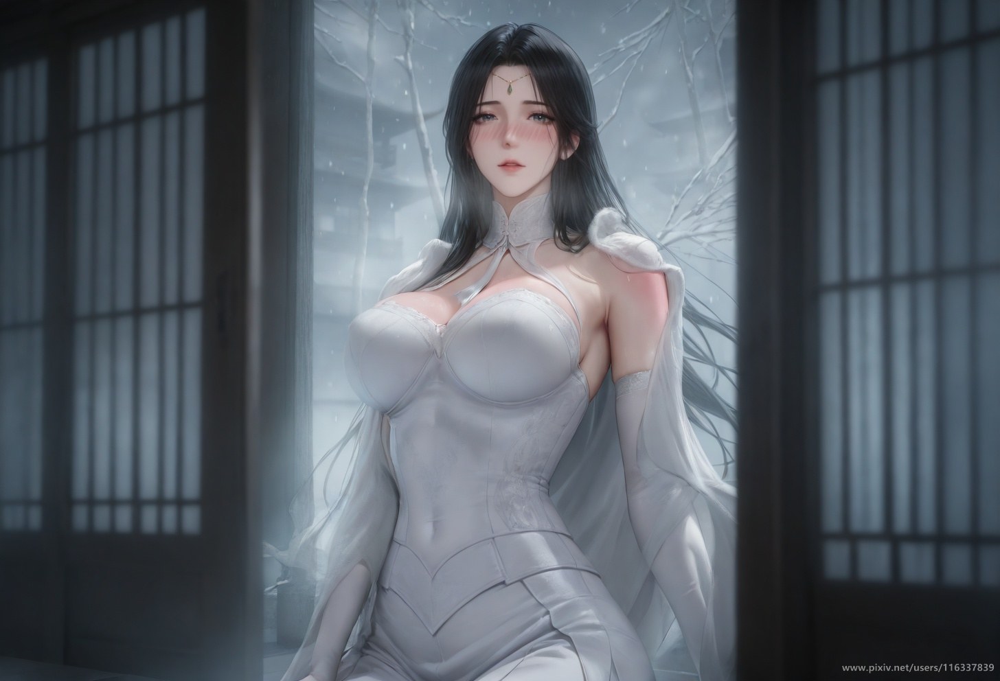 AI Porn - 裴：白衣黑丝擦边露点成人向圖集 139P