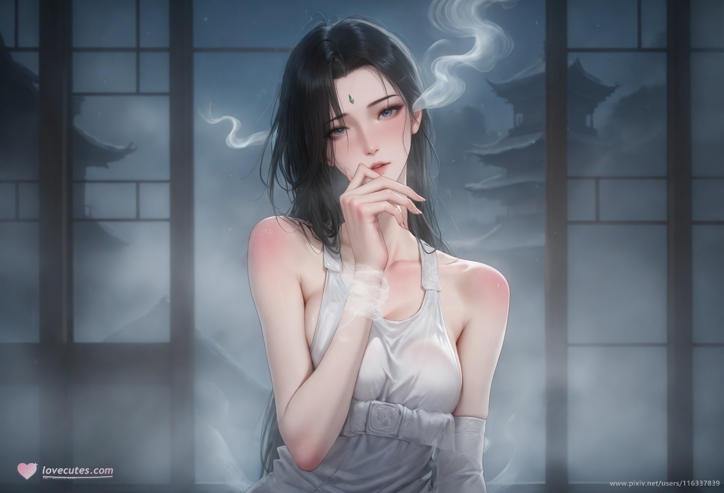 AI Porn - 배 흰 의상 스타킹 상반신 노출 성인 흰 의상, 스타킹, 상반신 노출, 침실 포즈 AI 이미지 갤러리 139P
