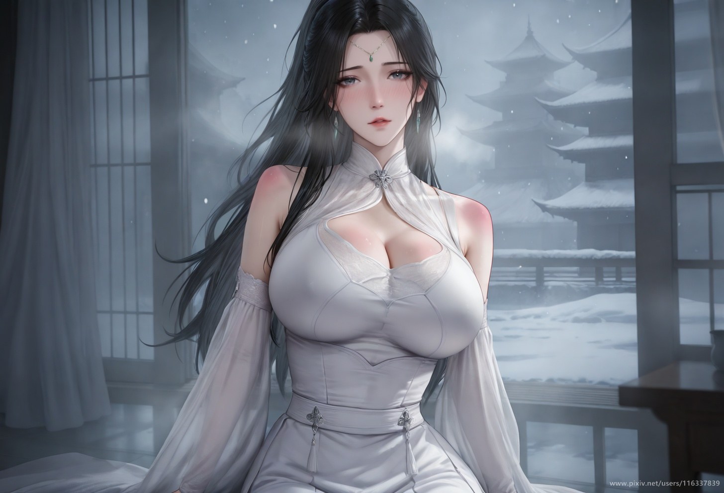 AI Porn - 裴：白衣黑丝擦边露点成人向圖集 139P