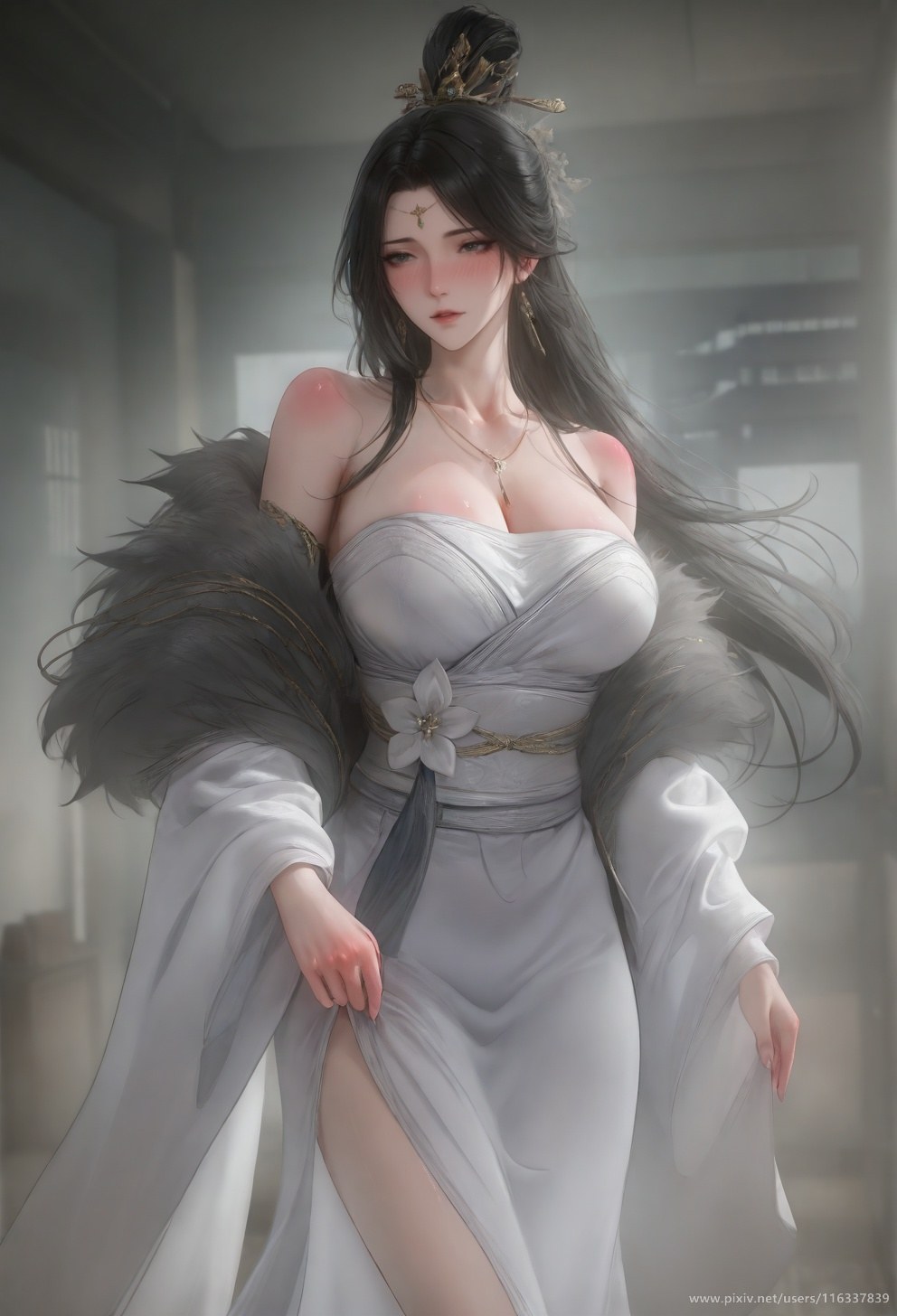 AI Porn - 裴：白衣黑丝擦边露点成人向圖集 139P