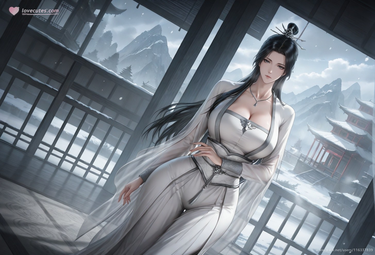 AI Porn - 裴：白衣黑丝擦边露点成人向圖集 139P