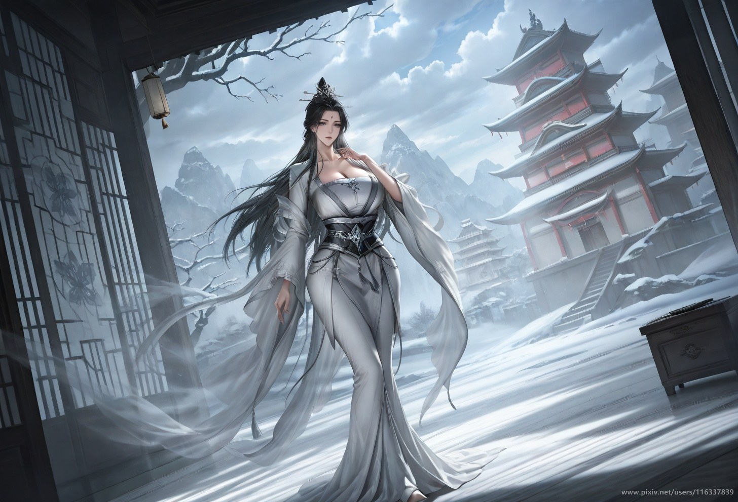 AI Porn - 裴：白衣黑丝擦边露点成人向圖集 139P