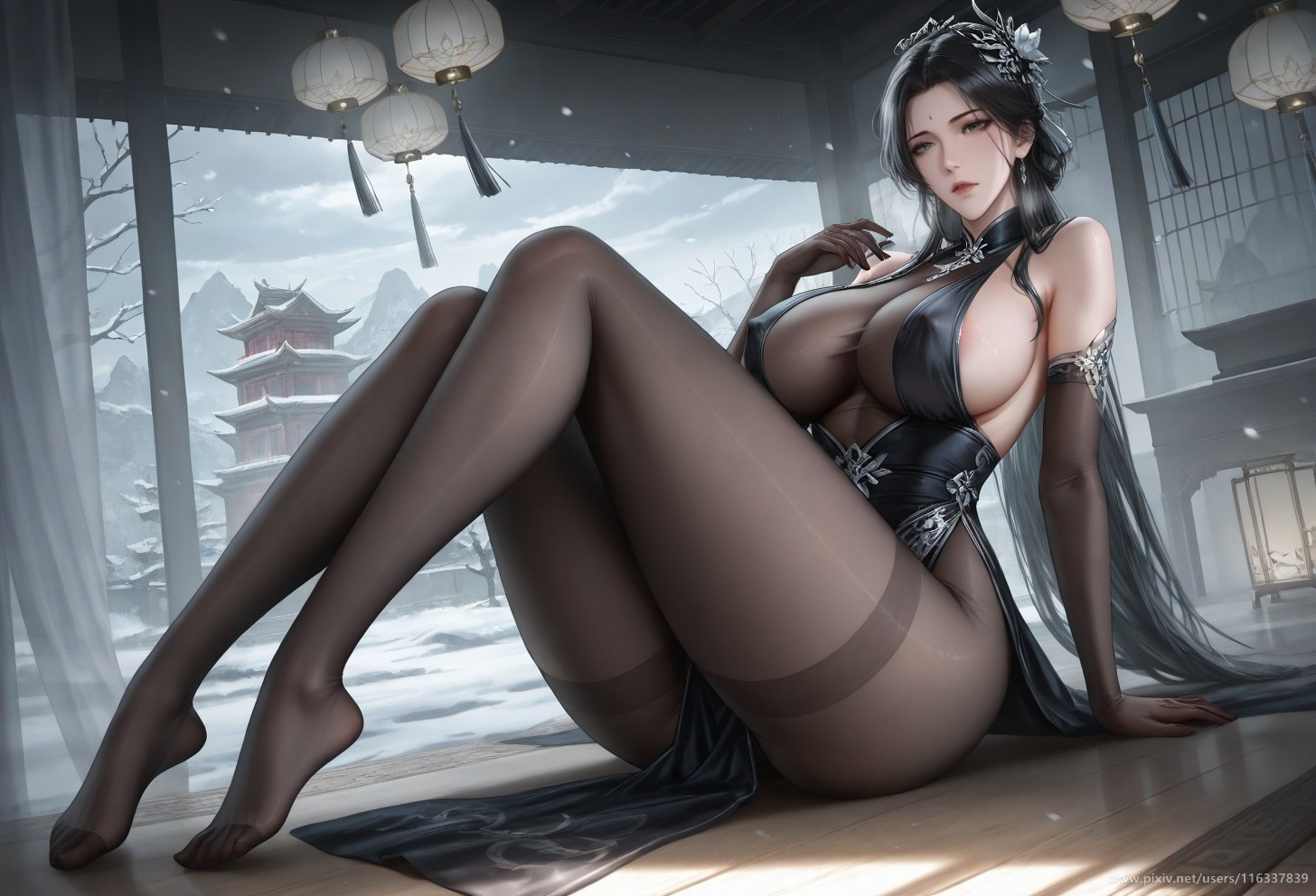 AI Porn - 裴：白衣黑丝擦边露点成人向圖集 139P