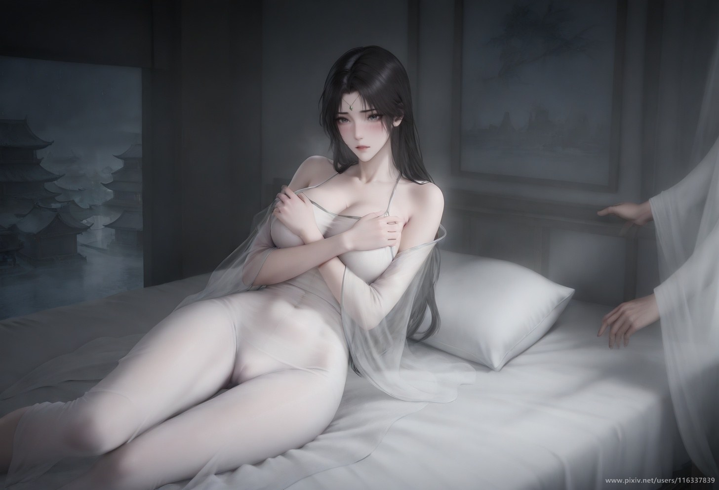 AI Porn - 裴：古风剧情白衣露点成人向圖集 102P