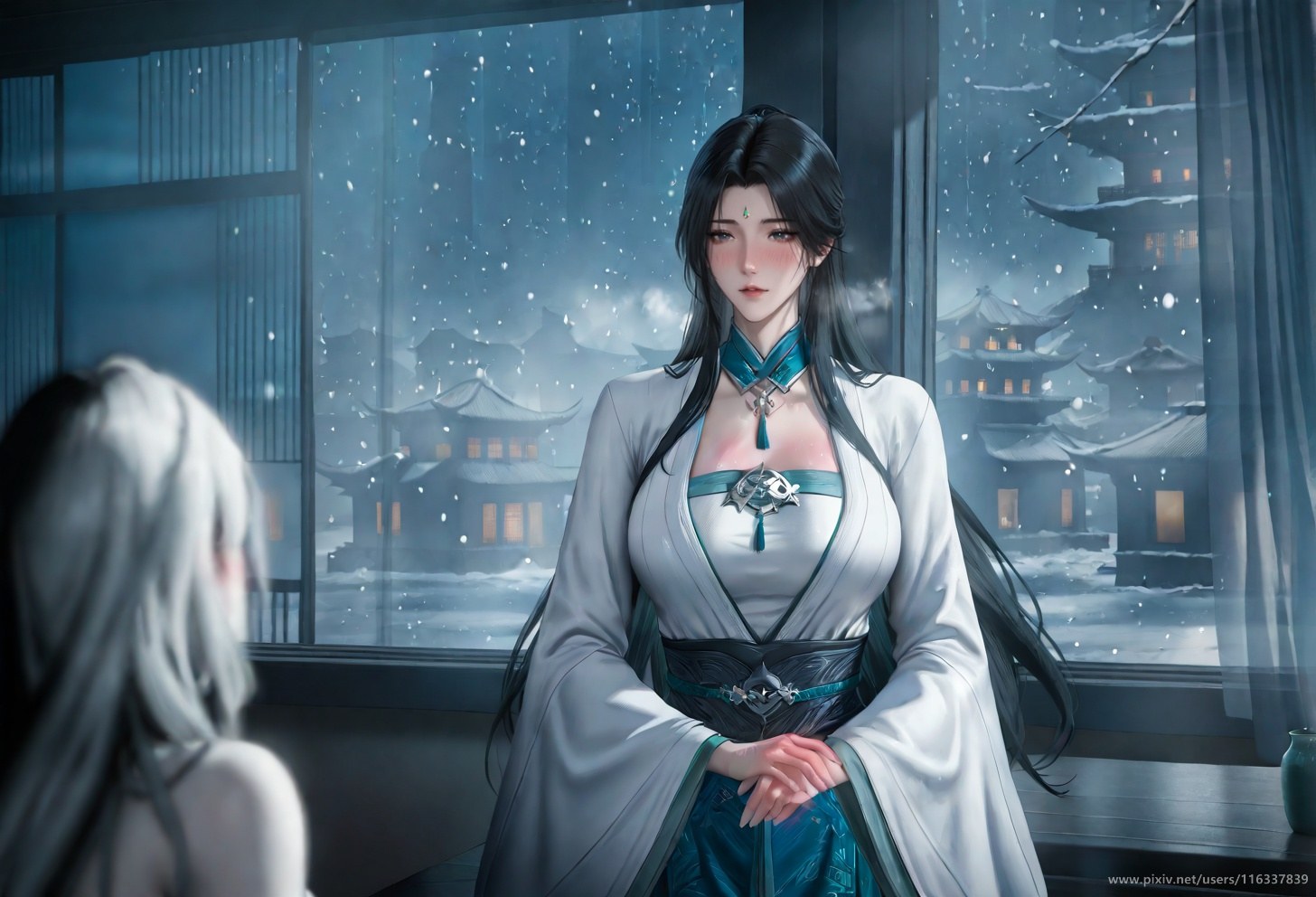 AI Porn - Pei áo trắng cổ phong cốt truyện người lớn áo trắng cổ phong, bối cảnh trong phòng và chi tiết người lớn bộ sưu tập AI 102P