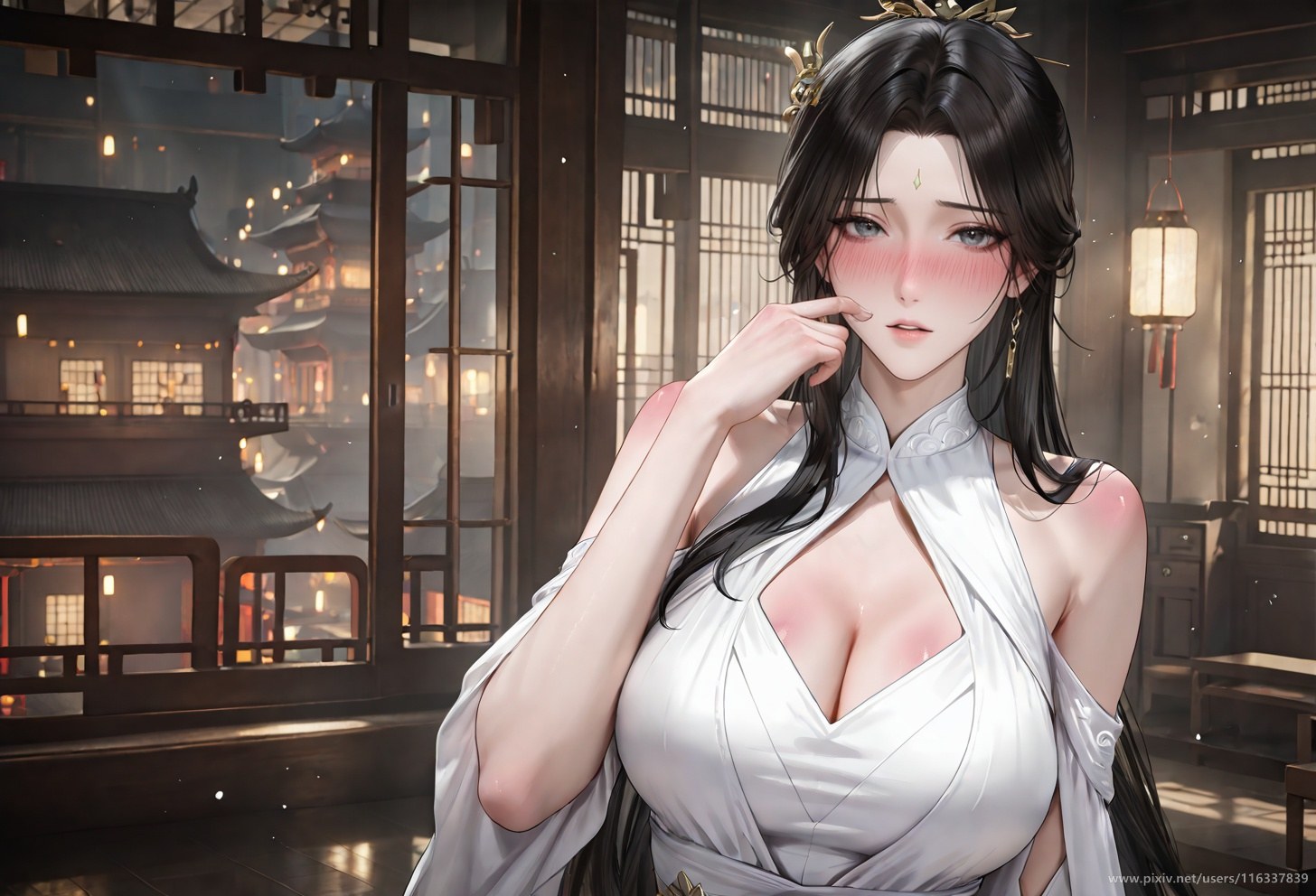 AI Porn - Pei áo trắng cổ phong cốt truyện người lớn áo trắng cổ phong, bối cảnh trong phòng và chi tiết người lớn bộ sưu tập AI 102P