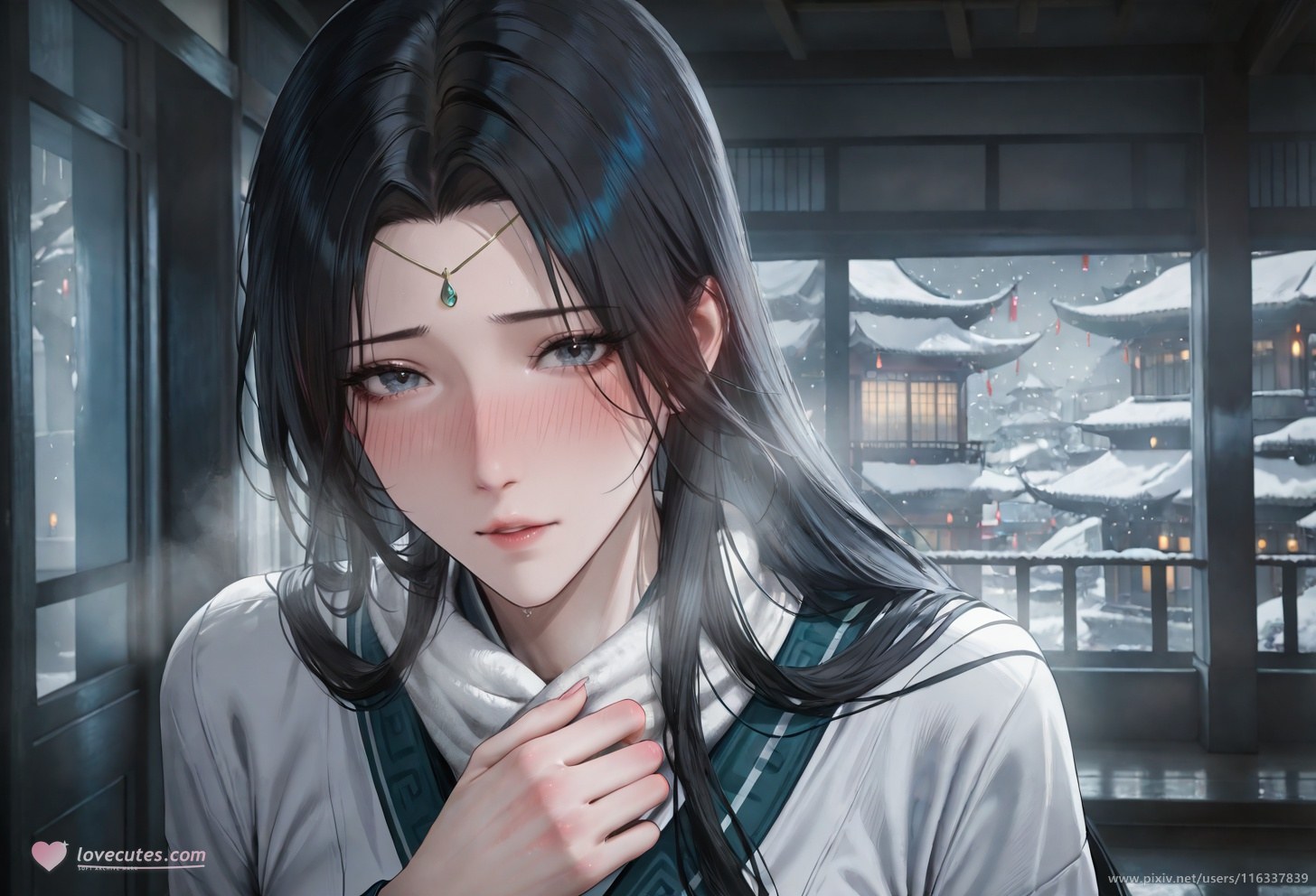 AI Porn - Pei ancient-style white robe story adult ancient-style white robe scenes, indoor story framing, topless adult detail AI Adult Gallery 102P