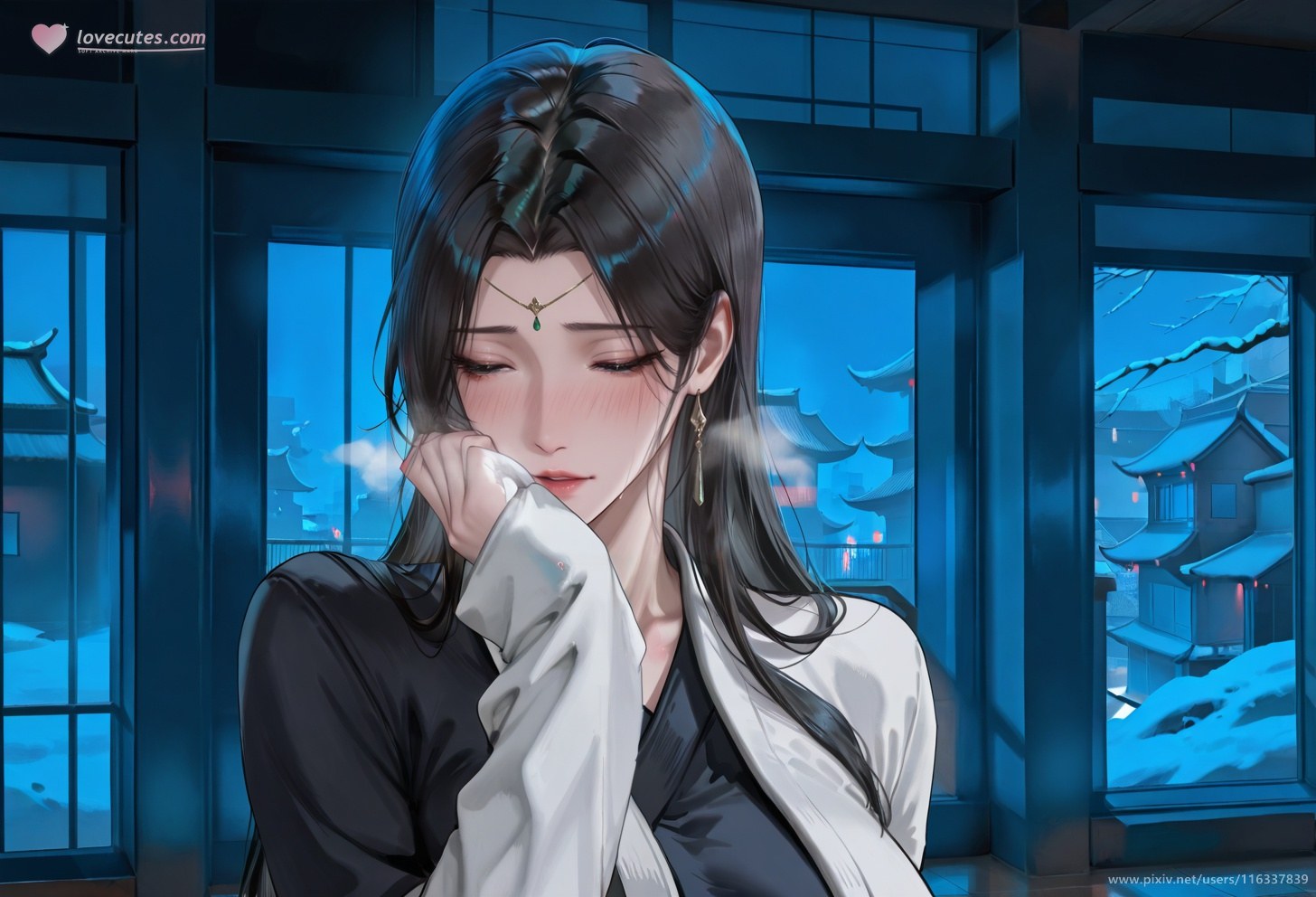AI Porn - Pei ancient-style white robe story adult ancient-style white robe scenes, indoor story framing, topless adult detail AI Adult Gallery 102P
