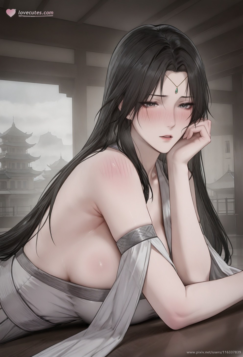 AI Porn - 裴：古风剧情露穴群交成人向圖集 208P