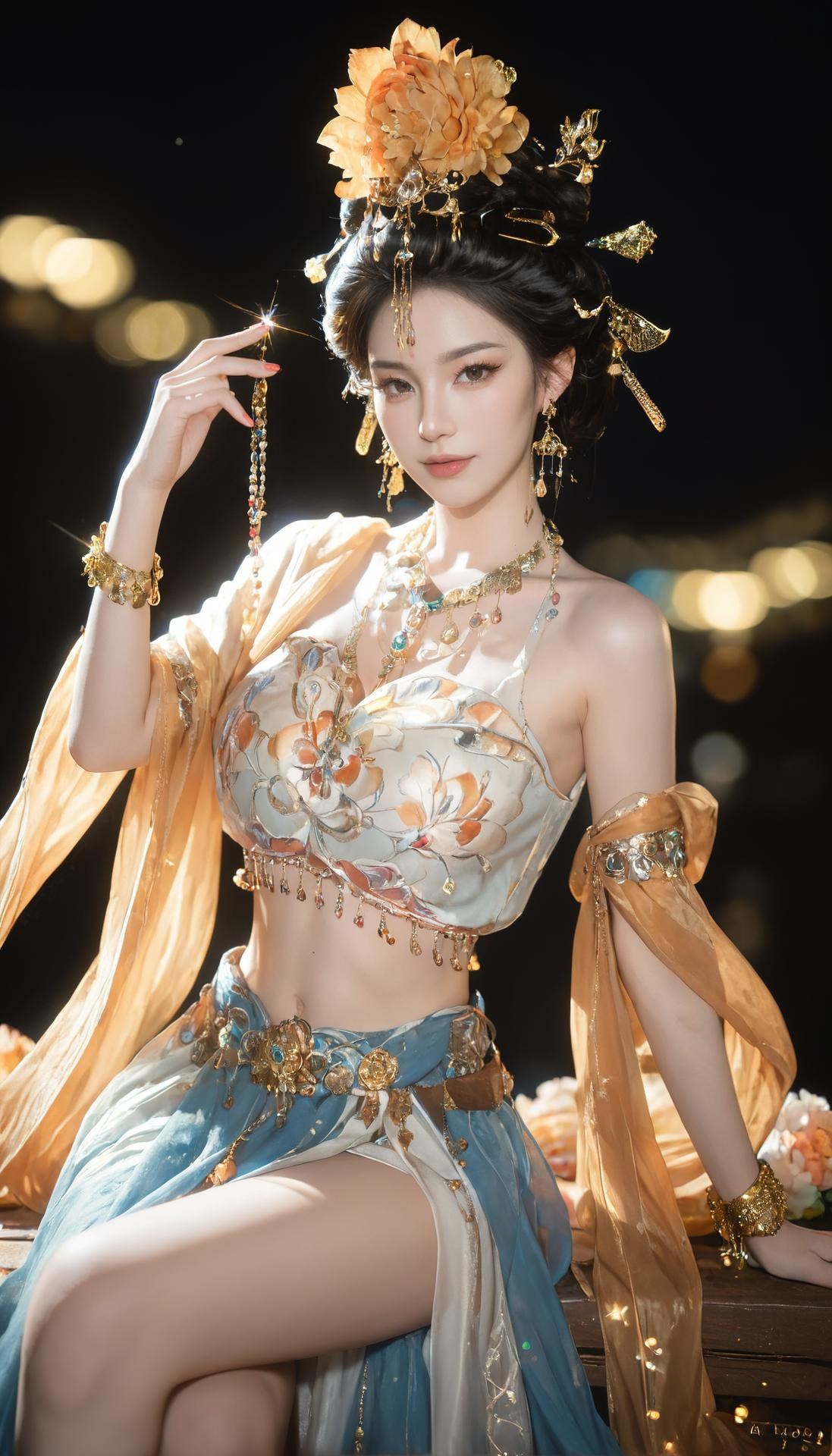 AI Porn - 燕云 醉花阴：金饰古装露穴成人向圖集 284P