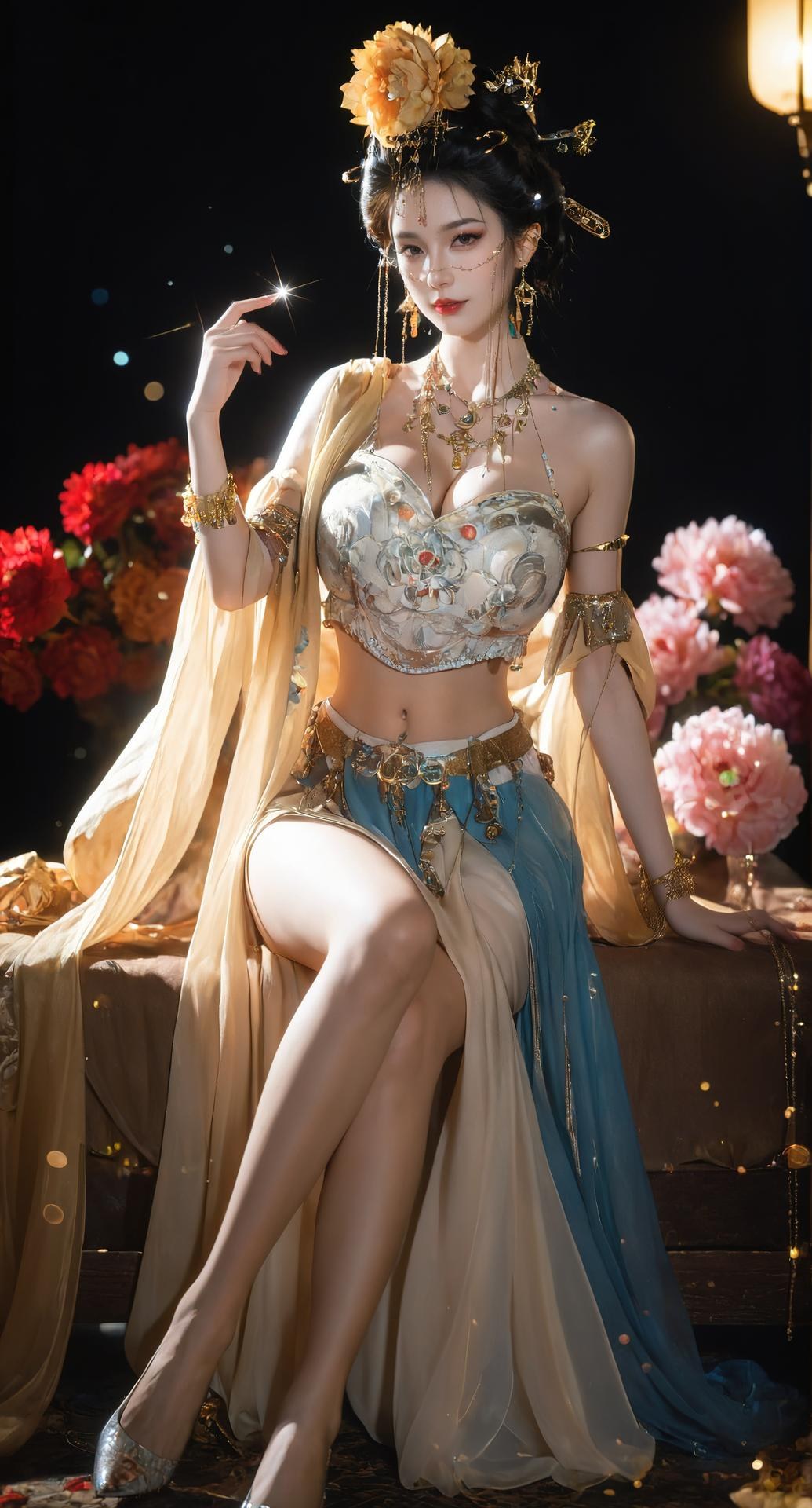 AI Porn - 燕云 醉花阴：金饰古装露穴成人向圖集 284P