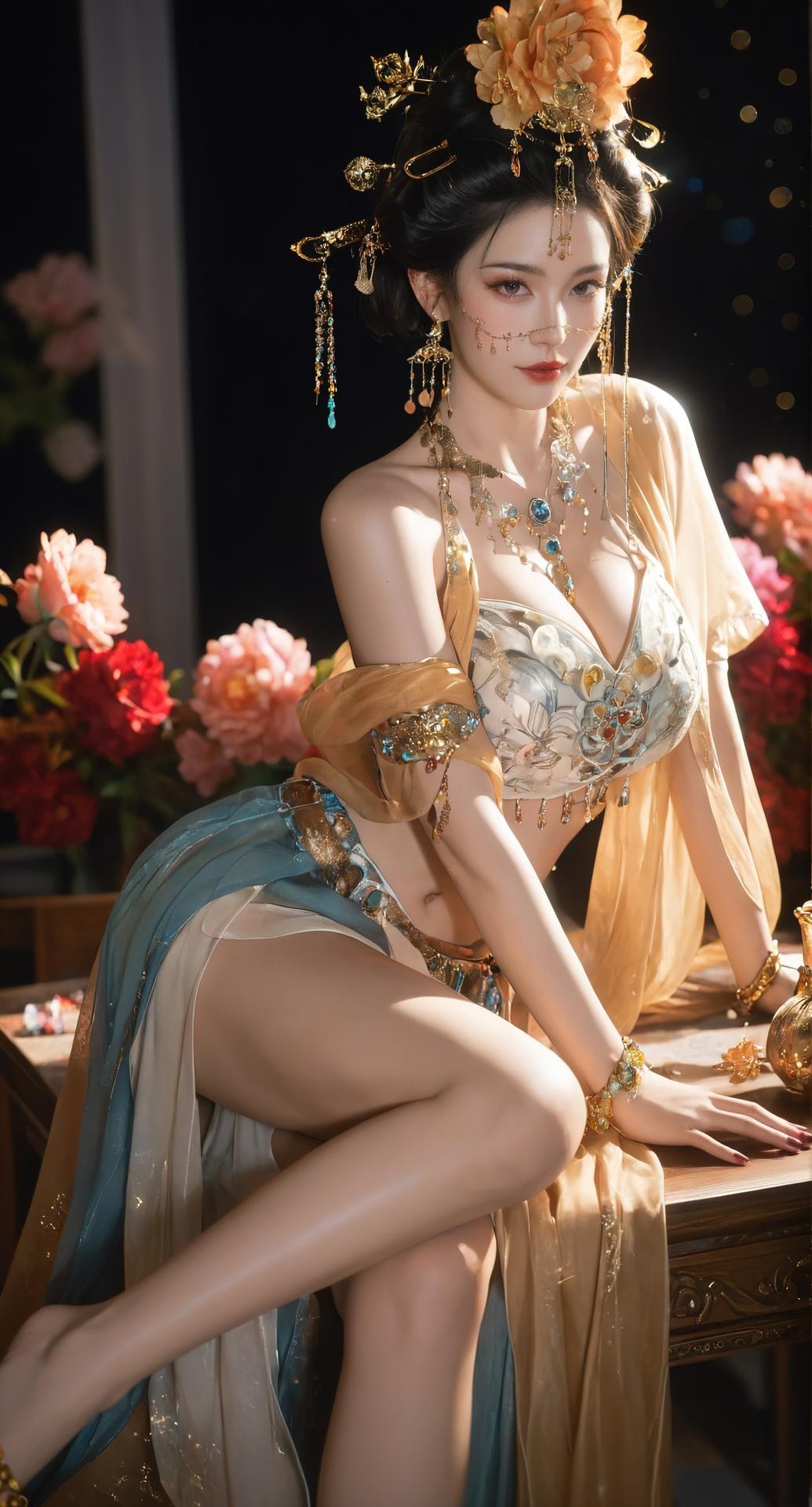 AI Porn - Yanyun Zuihuayin ชุดโบราณสีทอง นู้ดผู้ใหญ่ ชุดโบราณสีทอง ท่าในห้องนอน และนู้ดผู้ใหญ่ แกลเลอรี AI 284P
