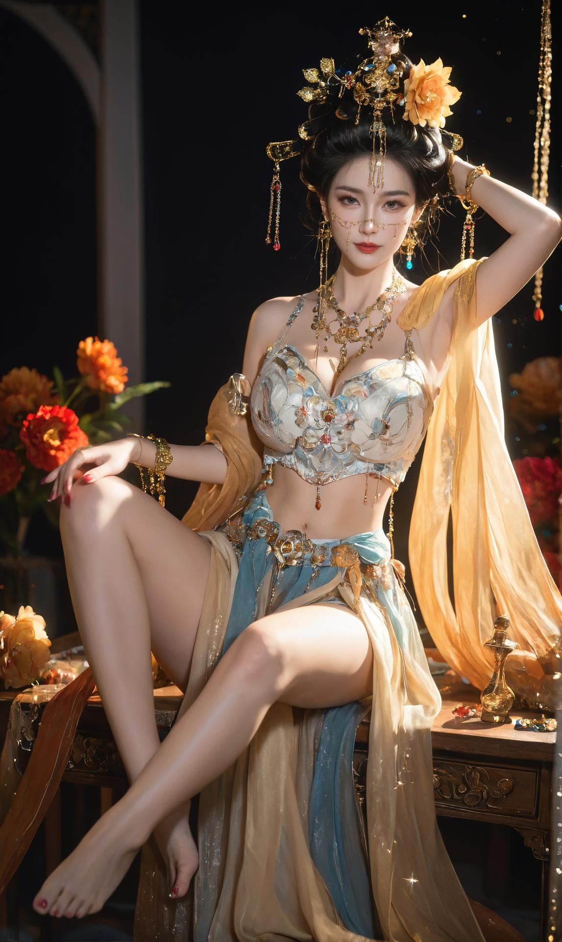 AI Porn - Yanyun Zuihuayin ชุดโบราณสีทอง นู้ดผู้ใหญ่ ชุดโบราณสีทอง ท่าในห้องนอน และนู้ดผู้ใหญ่ แกลเลอรี AI 284P