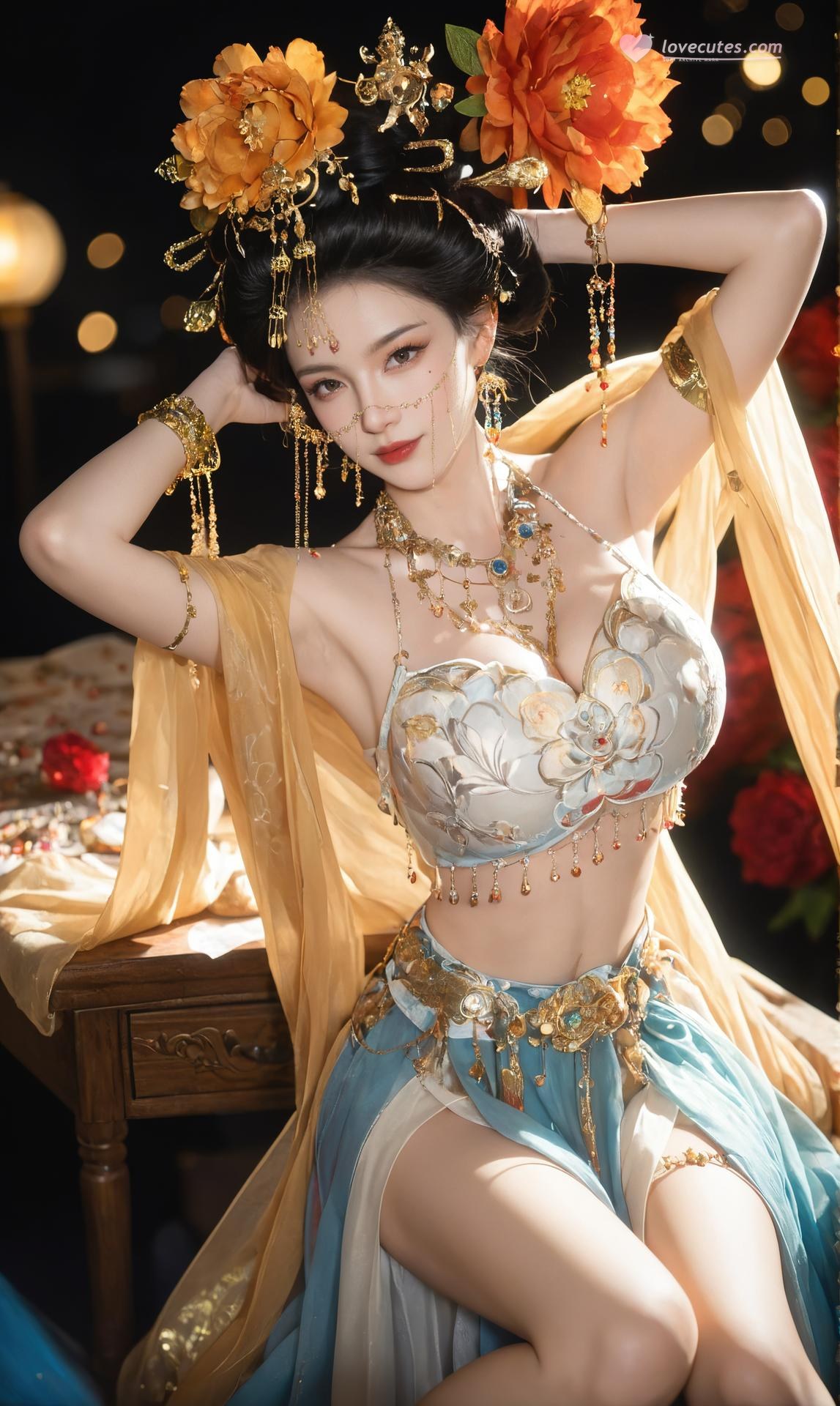AI Porn - Yanyun Zuihuayin ชุดโบราณสีทอง นู้ดผู้ใหญ่ ชุดโบราณสีทอง ท่าในห้องนอน และนู้ดผู้ใหญ่ แกลเลอรี AI 284P