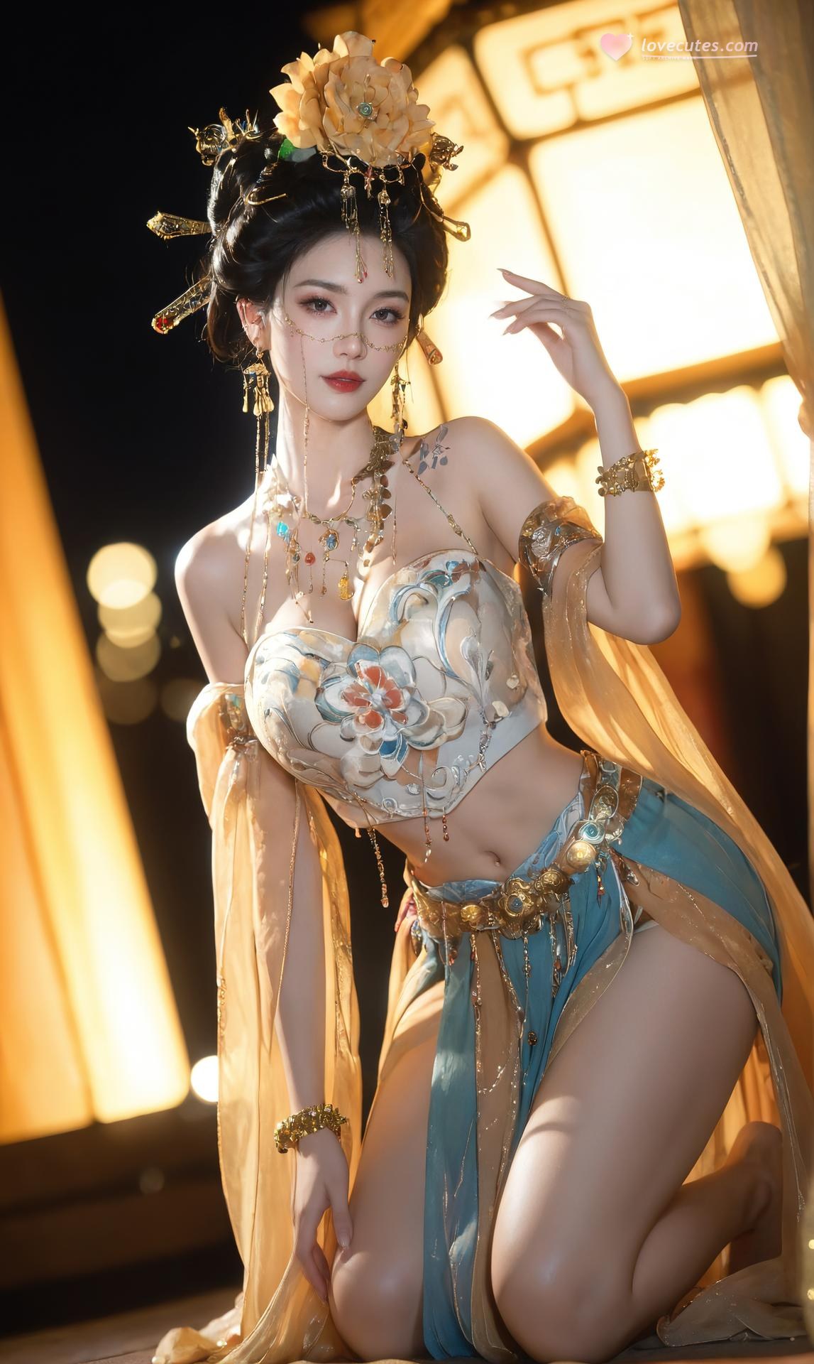 AI Porn - Yanyun Zuihuayin ชุดโบราณสีทอง นู้ดผู้ใหญ่ ชุดโบราณสีทอง ท่าในห้องนอน และนู้ดผู้ใหญ่ แกลเลอรี AI 284P