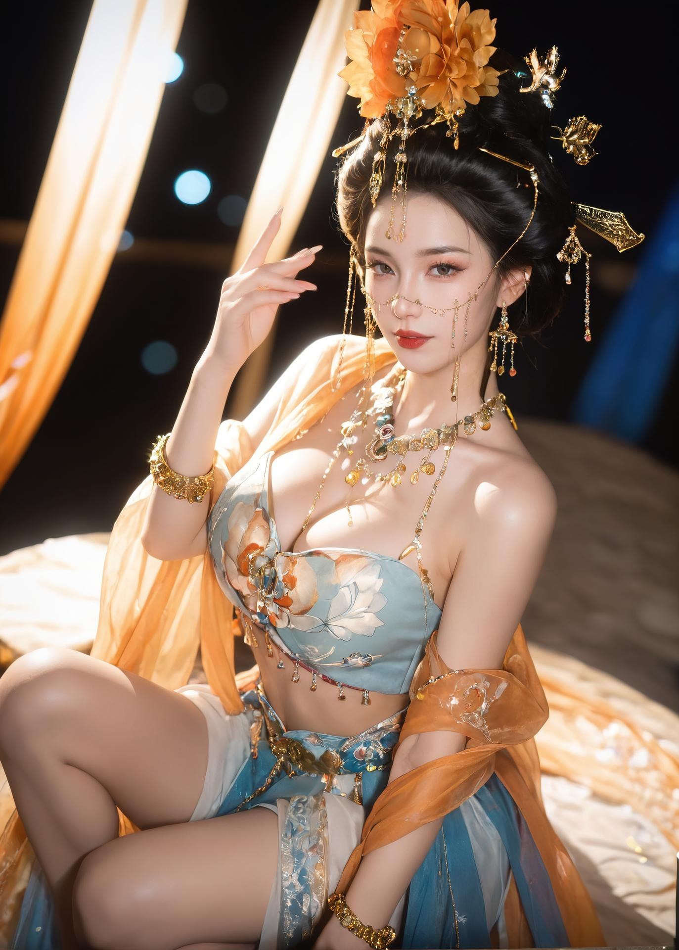 AI Porn - Yanyun Zuihuayin ชุดโบราณสีทอง นู้ดผู้ใหญ่ ชุดโบราณสีทอง ท่าในห้องนอน และนู้ดผู้ใหญ่ แกลเลอรี AI 284P