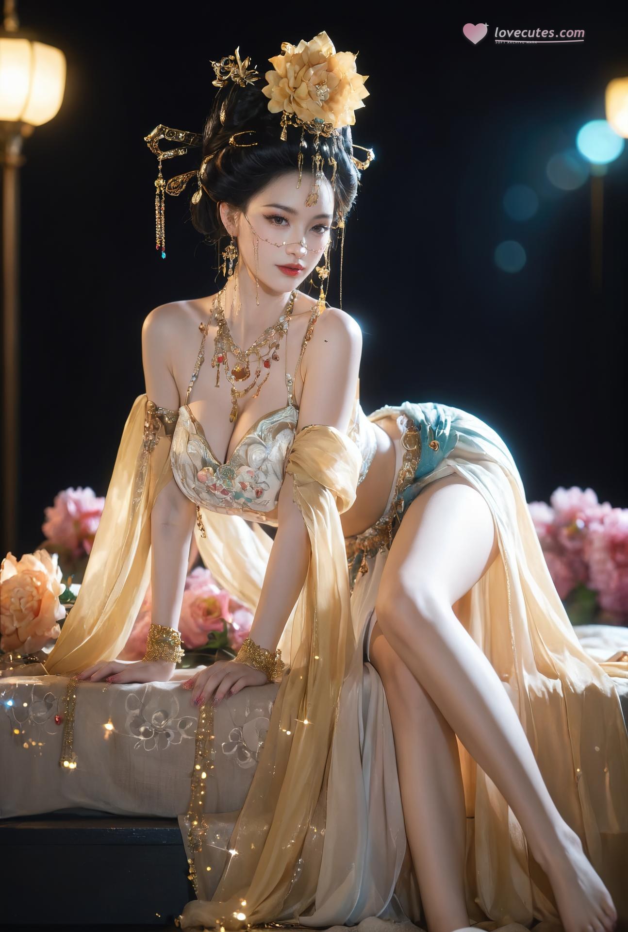 AI Porn - Yanyun Zuihuayin ชุดโบราณสีทอง นู้ดผู้ใหญ่ ชุดโบราณสีทอง ท่าในห้องนอน และนู้ดผู้ใหญ่ แกลเลอรี AI 284P