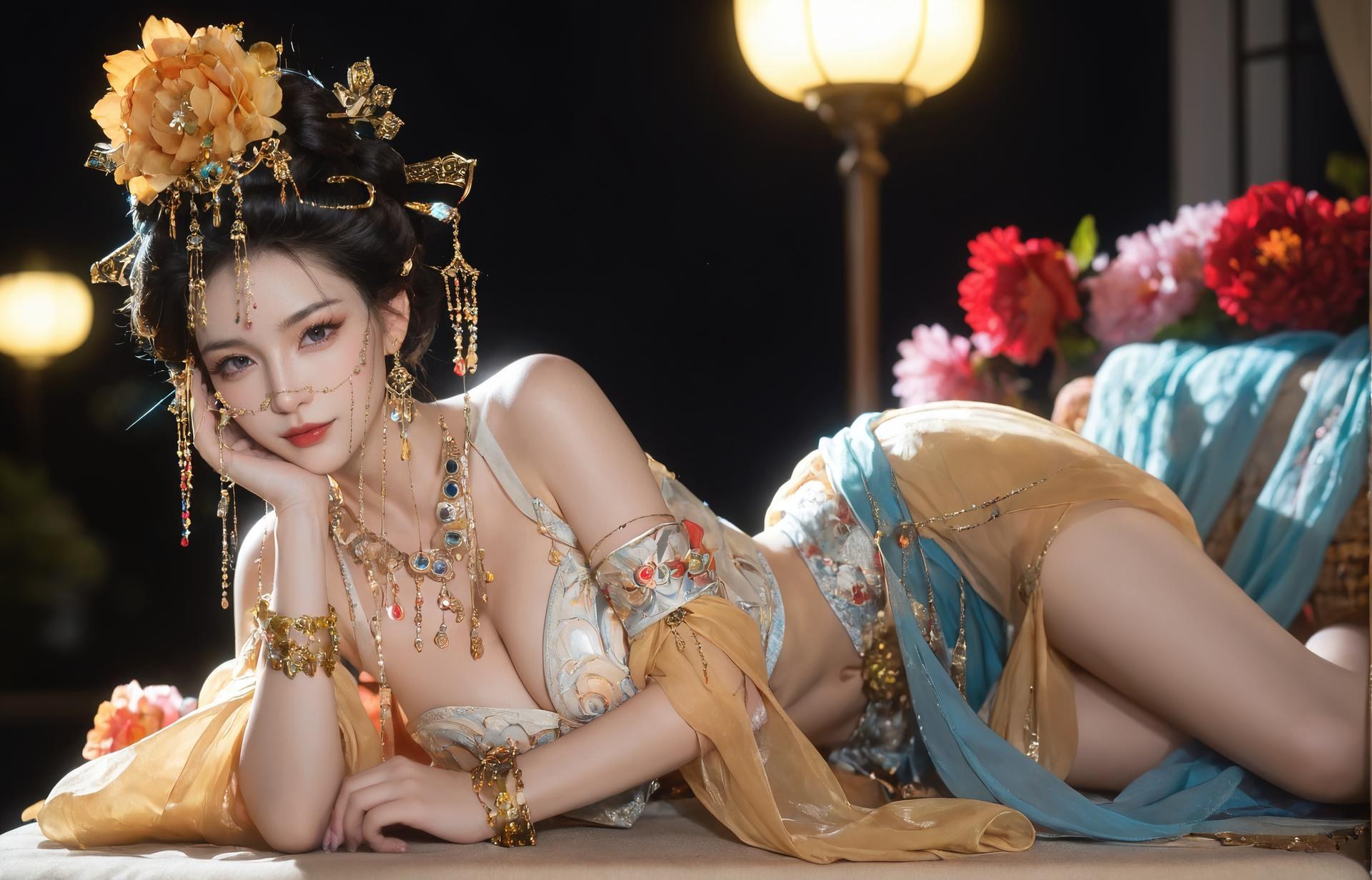 AI Porn - Yanyun Zuihuayin ชุดโบราณสีทอง นู้ดผู้ใหญ่ ชุดโบราณสีทอง ท่าในห้องนอน และนู้ดผู้ใหญ่ แกลเลอรี AI 284P