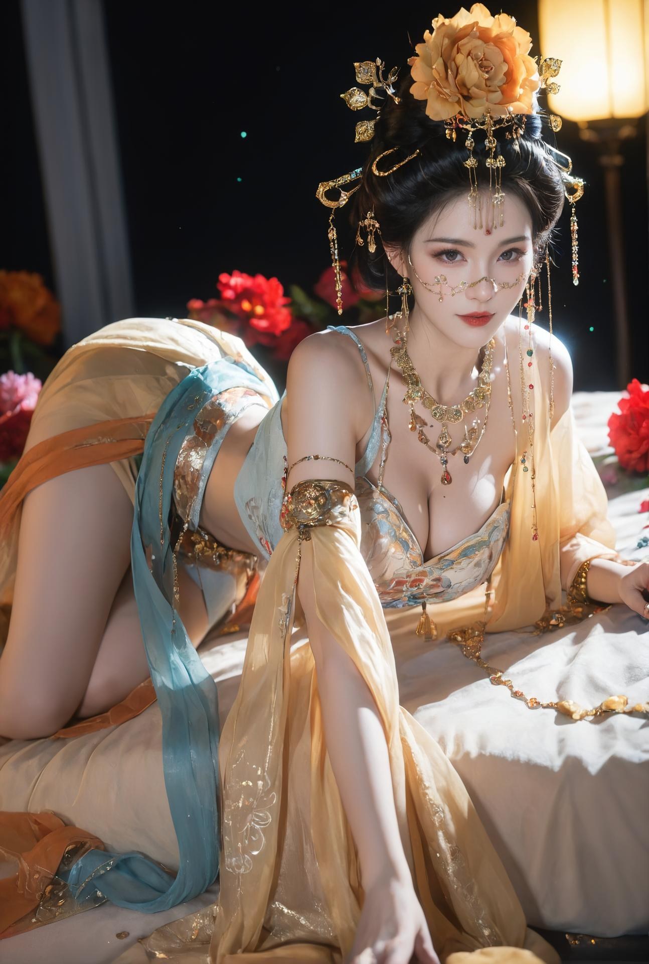 AI Porn - 燕云 醉花阴：金饰古装露穴成人向圖集 284P