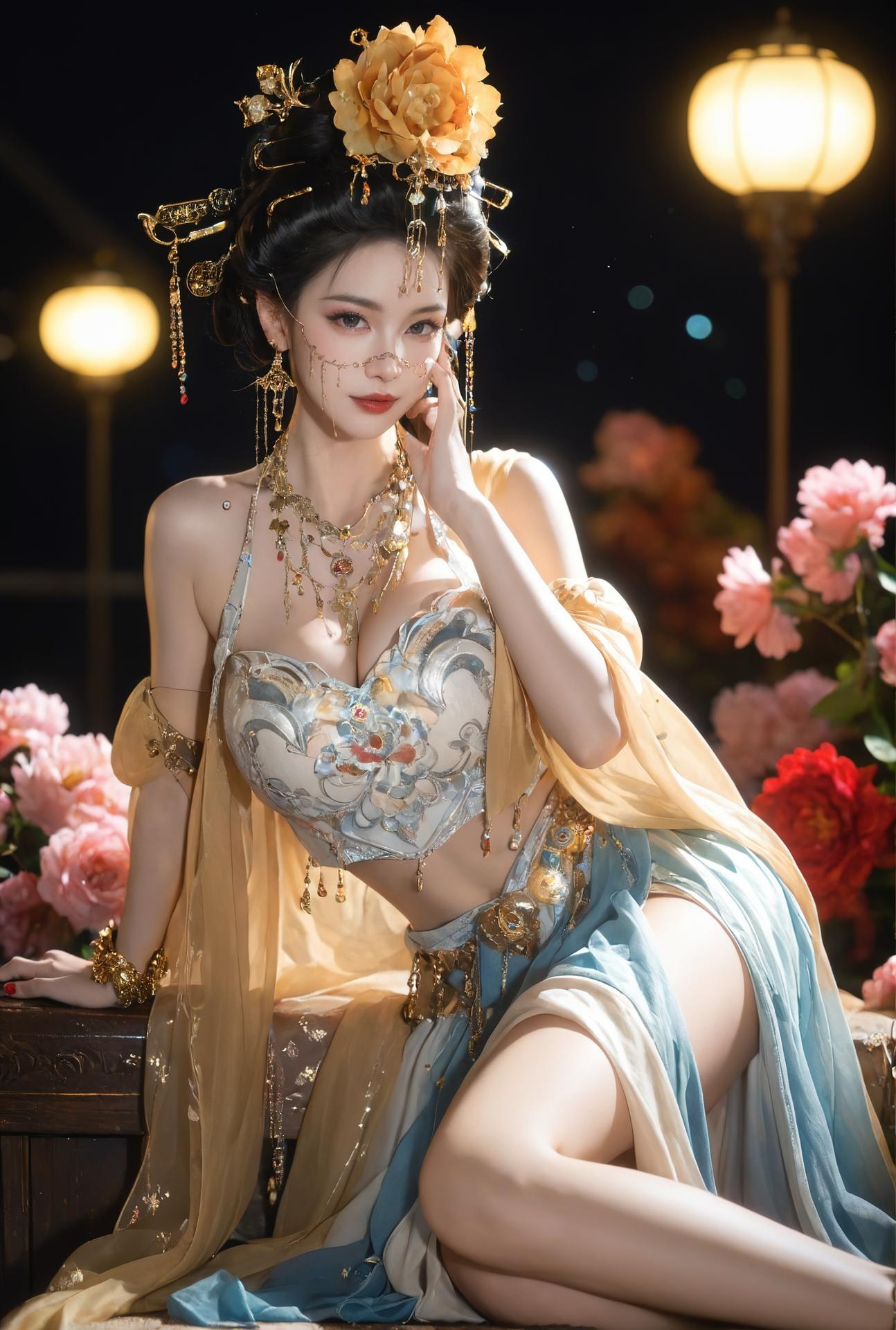 AI Porn - Yanyun Zuihuayin cổ trang trang sức vàng nude người lớn cổ trang trang sức vàng, tạo dáng phòng ngủ và nude người lớn bộ sưu tập AI 284P