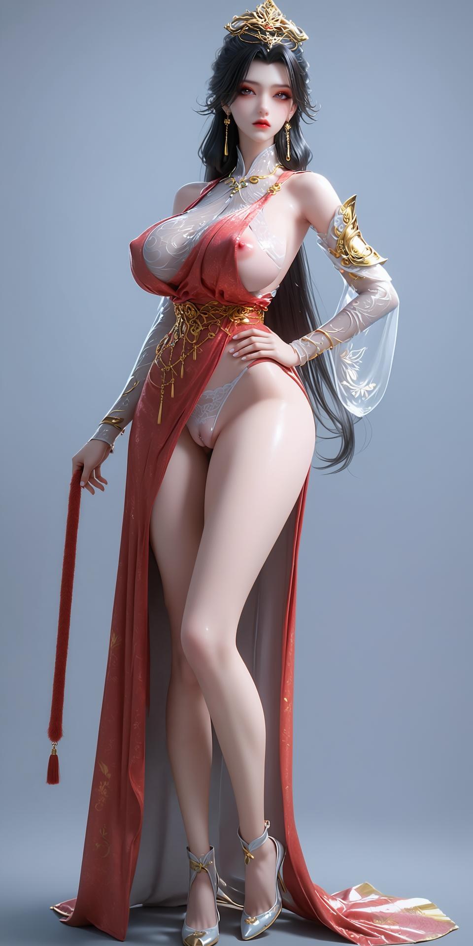 AI Porn - 长生界 赵琳儿：红衣古装露穴成人向圖集 255P
