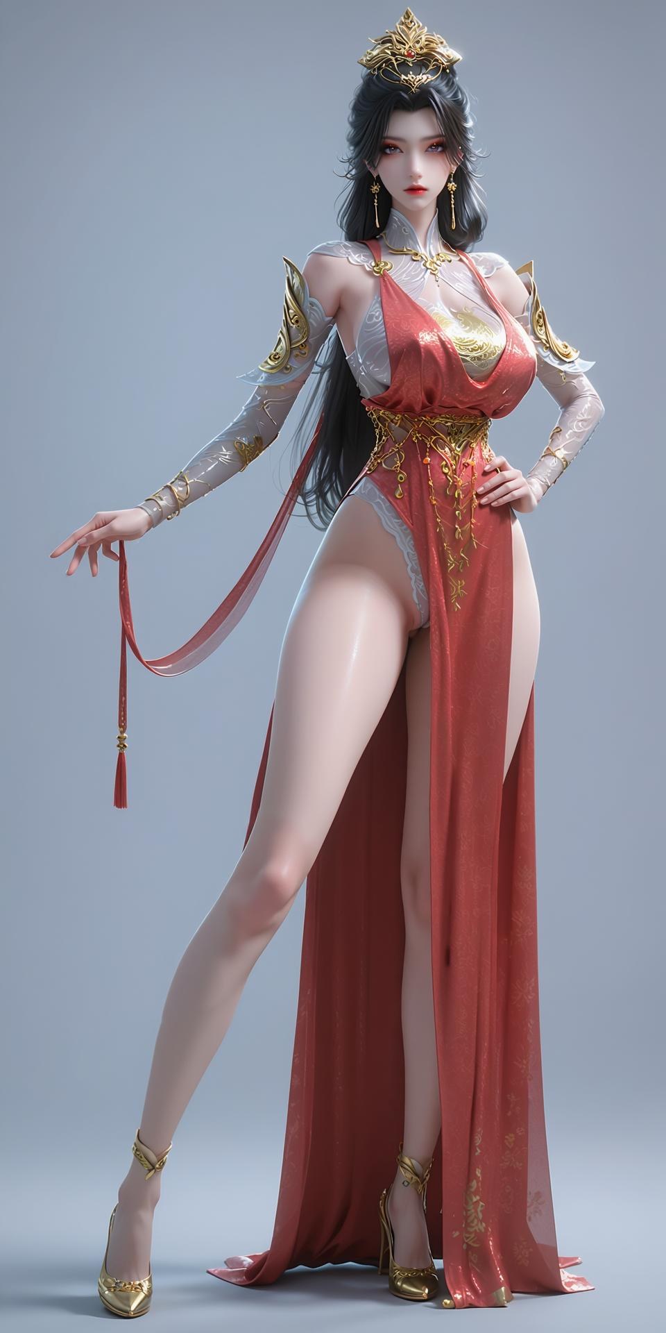 AI Porn - 长生界 赵琳儿：红衣古装露穴成人向圖集 255P