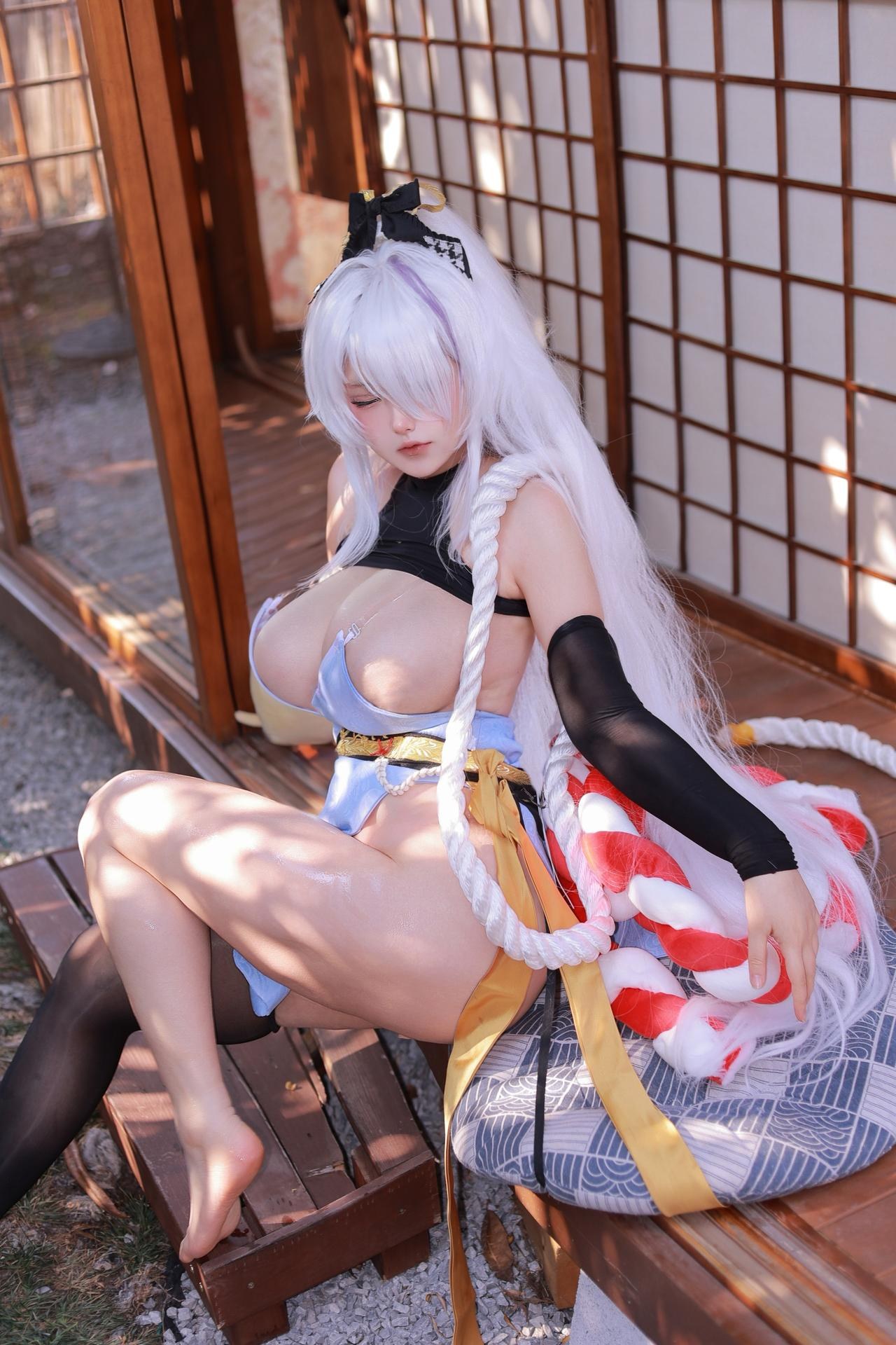 [cosplay] 芝心蛋奶烧 - 碧蓝航线 云仙：碧蓝航线 云仙旗袍角色還原美腿 300P5V