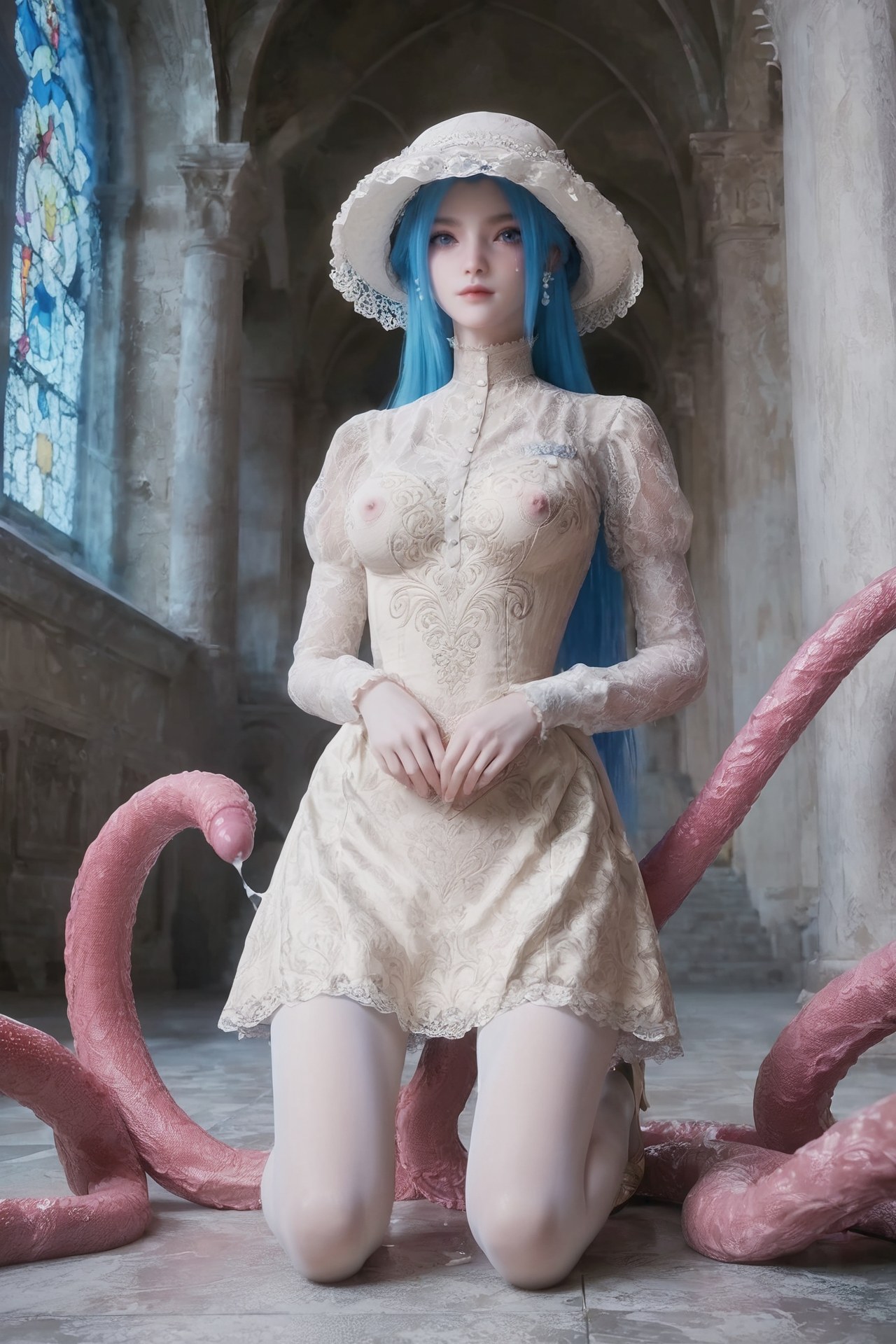 AI Porn - Soul Land Tang Wutong pink hair long hair character gallery AI Adult Gallery 765P