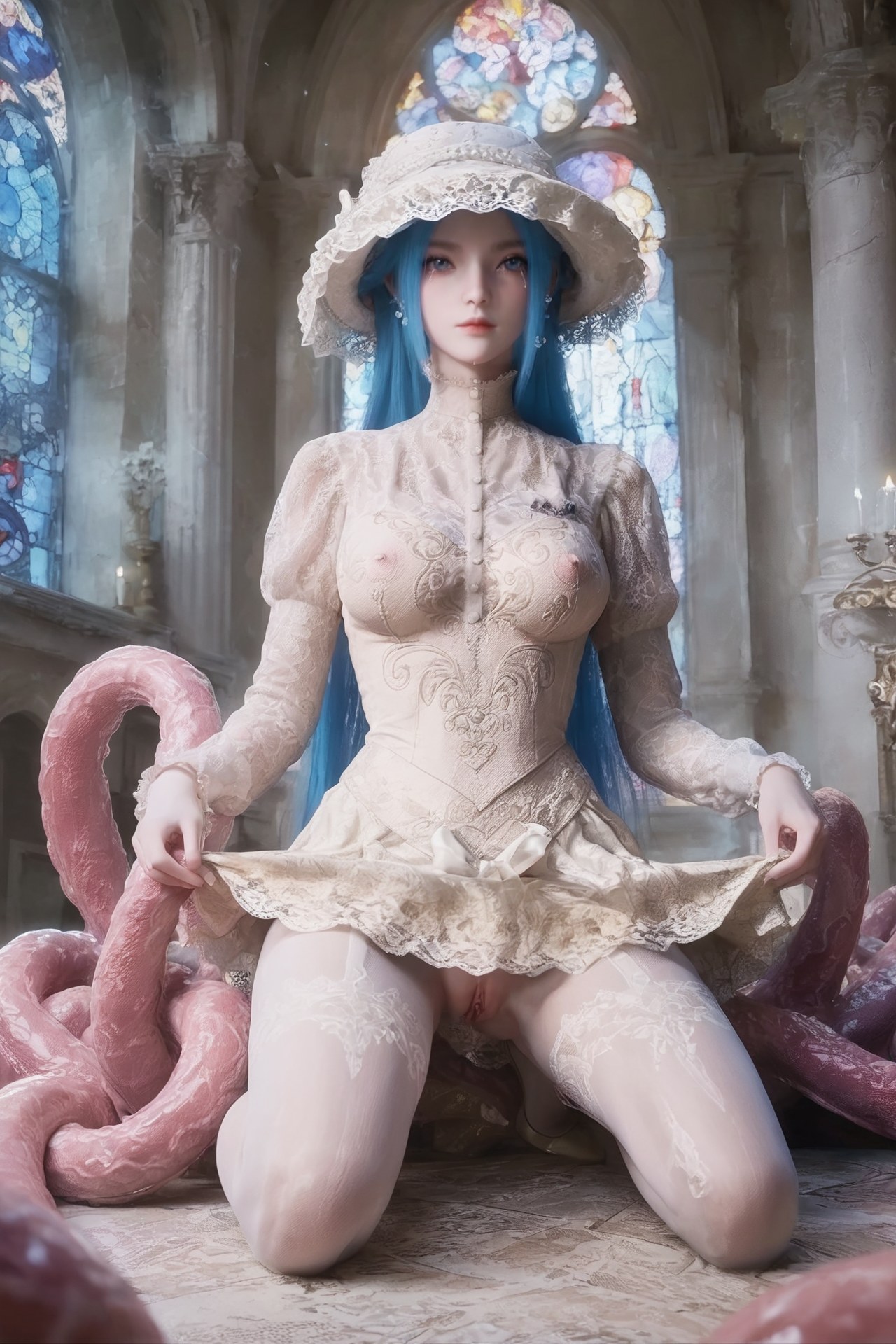 AI Porn - Soul Land Tang Wutong pink hair long hair character gallery AI Adult Gallery 765P