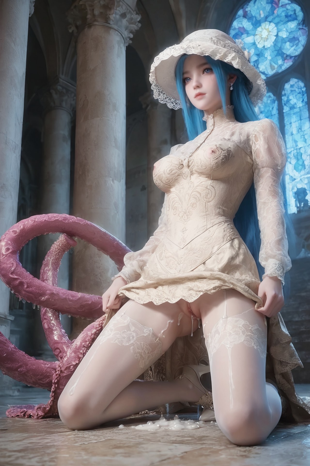 AI Porn - Soul Land Tang Wutong pink hair long hair character gallery AI Adult Gallery 765P