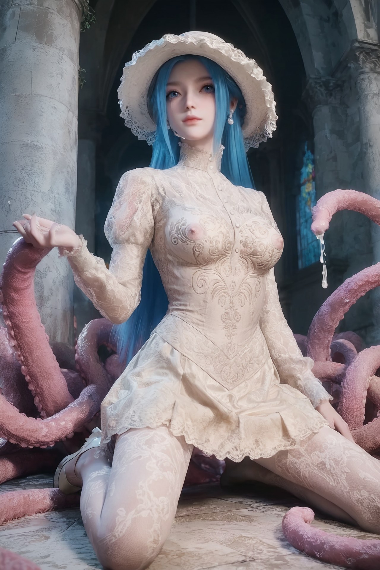 AI Porn - Soul Land Tang Wutong pink hair long hair character gallery AI Adult Gallery 765P
