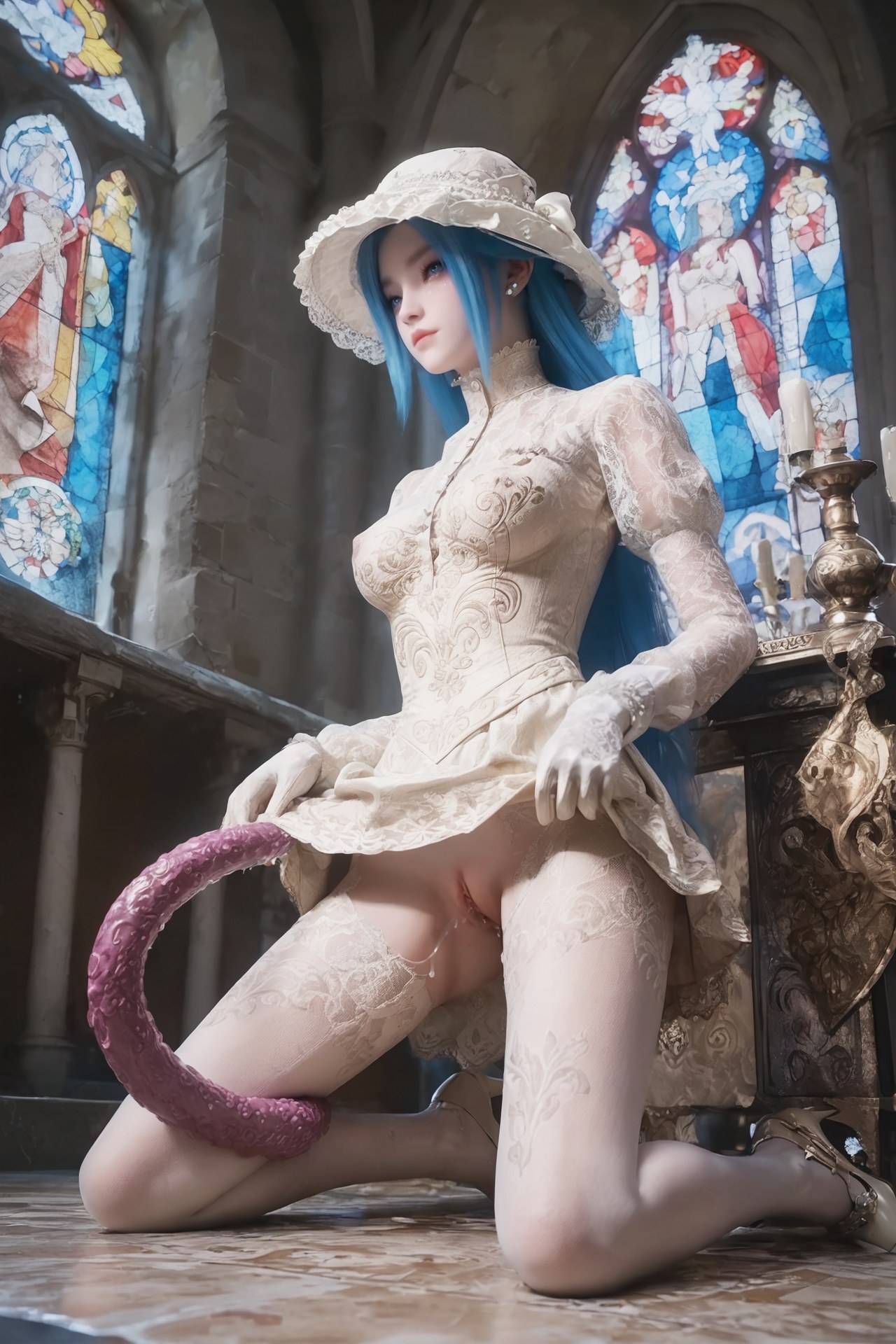 AI Porn - Đấu La Đại Lục Đường Vũ Đồng tóc hồng tóc dài bộ ảnh nhân vật bộ sưu tập AI 765P